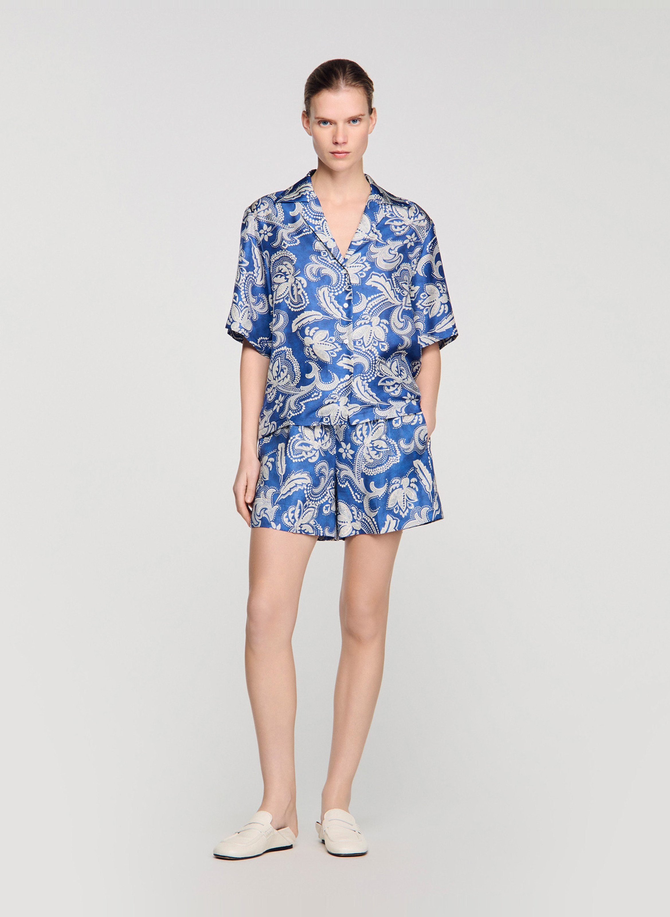 Short met print SANDRO Blauw