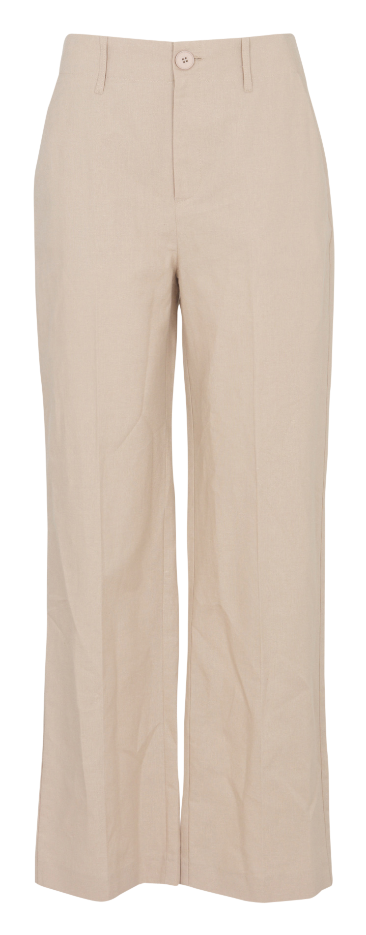 Gerade geschnittene Hose aus Leinen und Baumwolle SUD EXPRESS Beige
