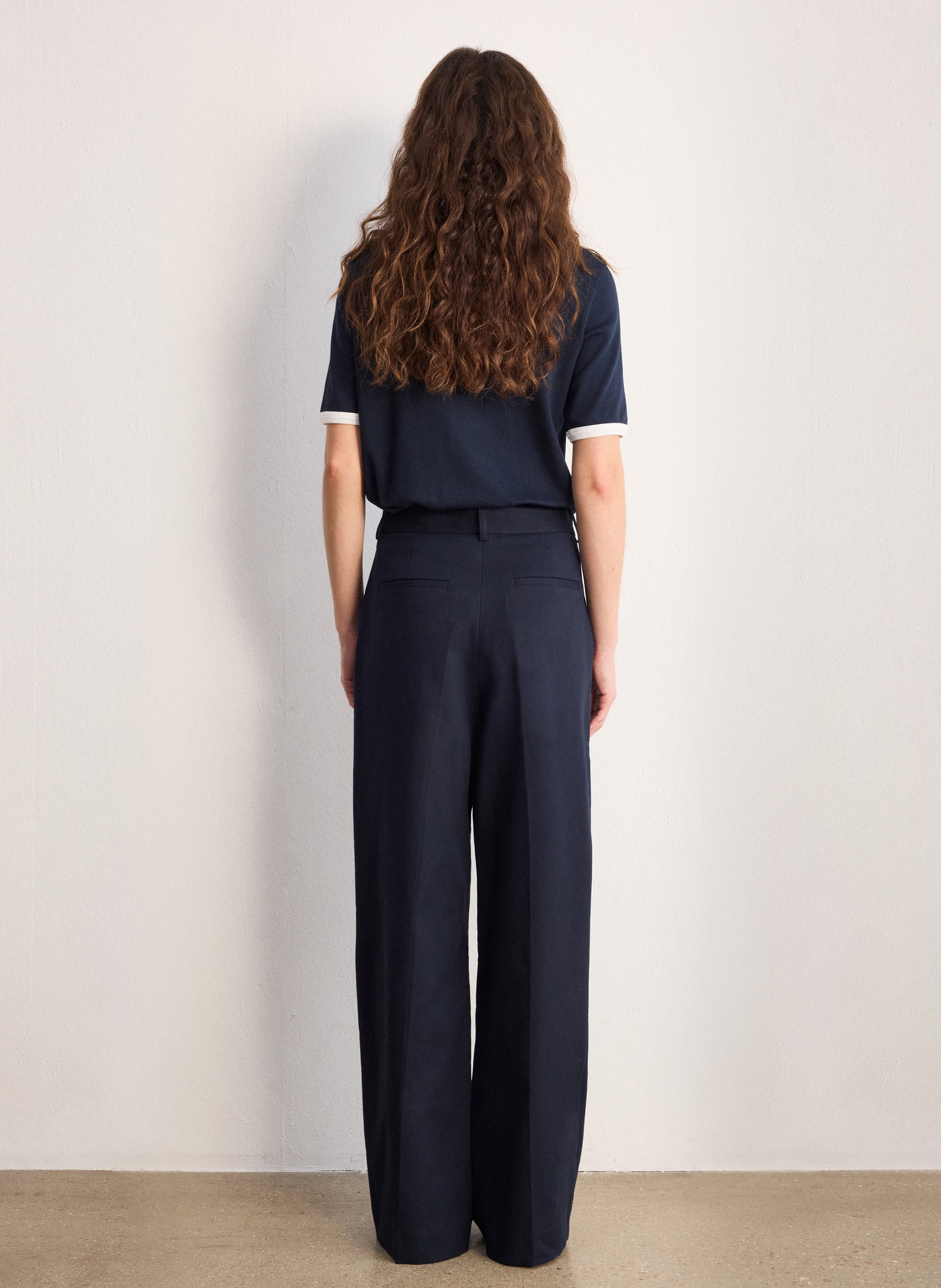 Bobhoedje - katoenblend PABLO Blauw