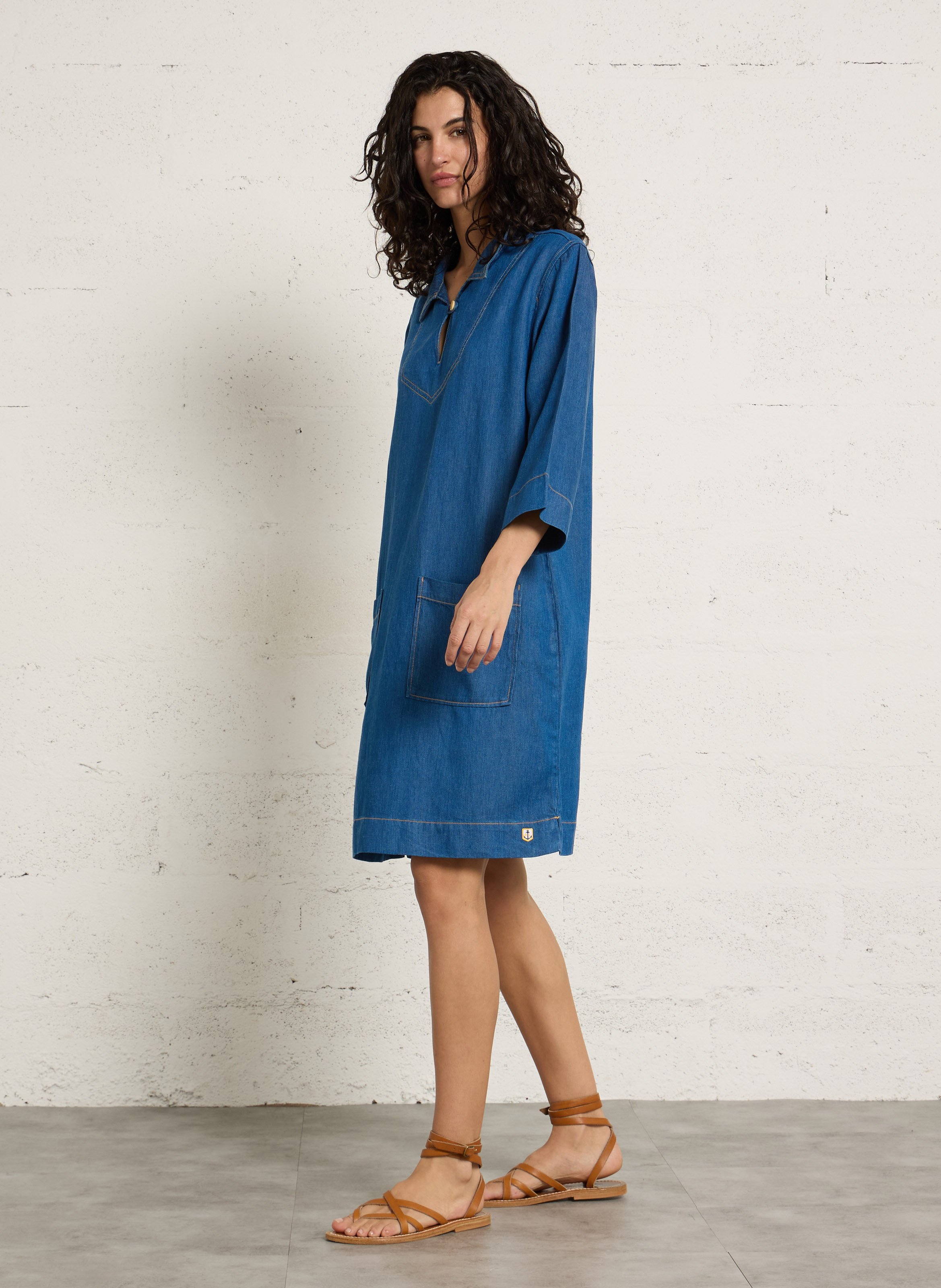 Robe courte col classique ARMOR LUX Blue