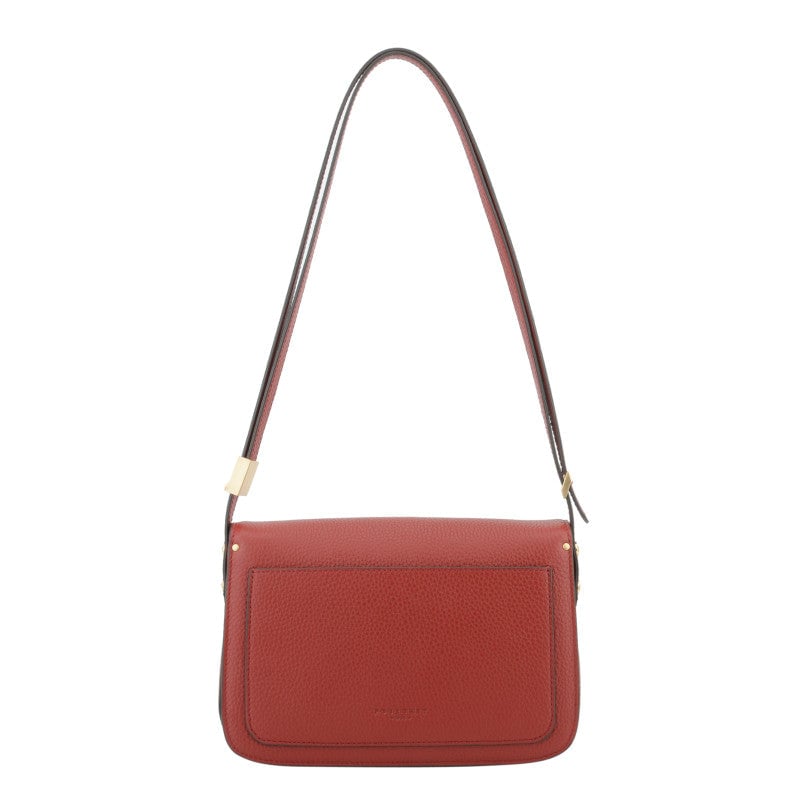 Crossbody bag in cowhide leather Red