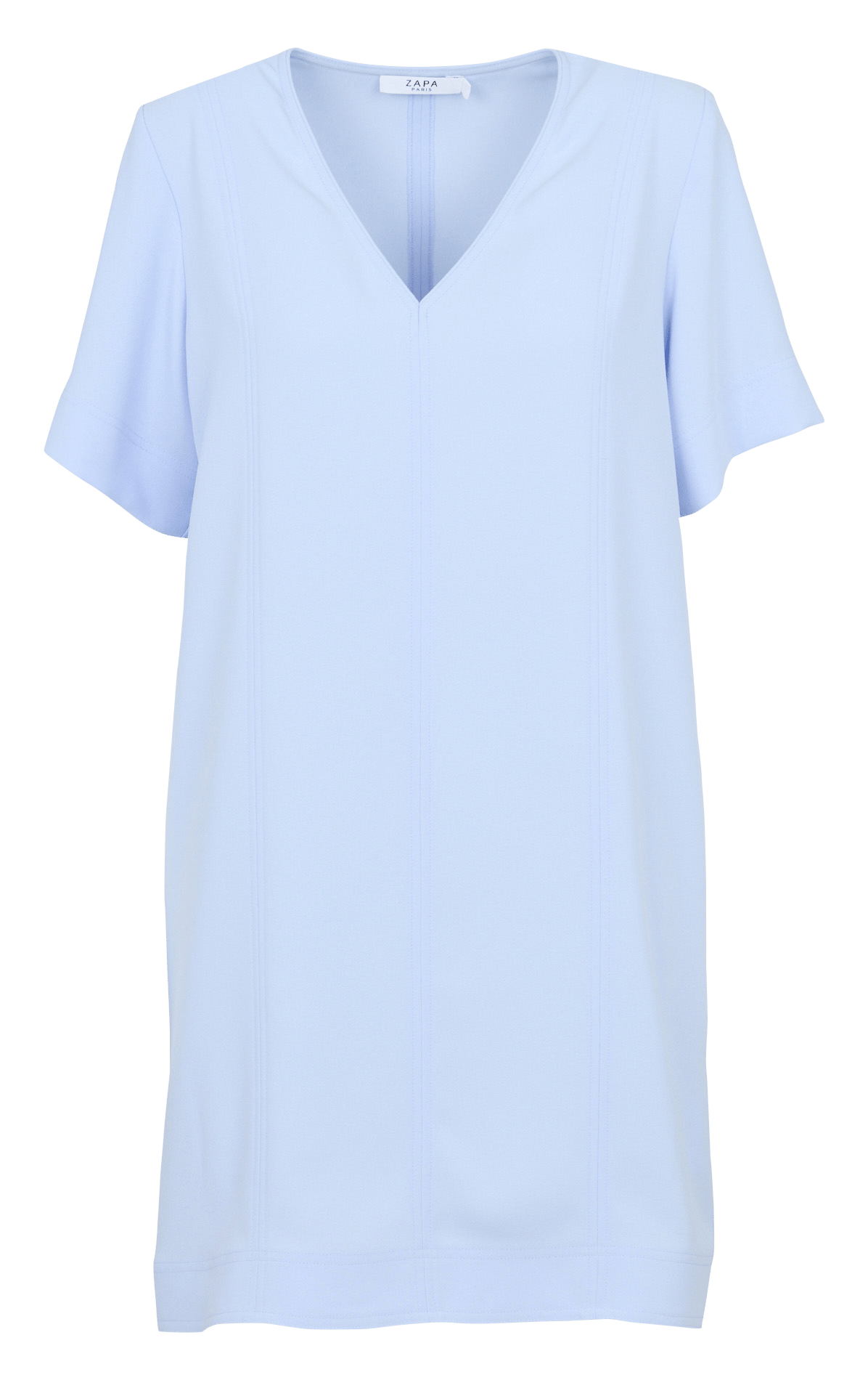 Kurzkleid aus Viskose-Mix ZAPA Blau