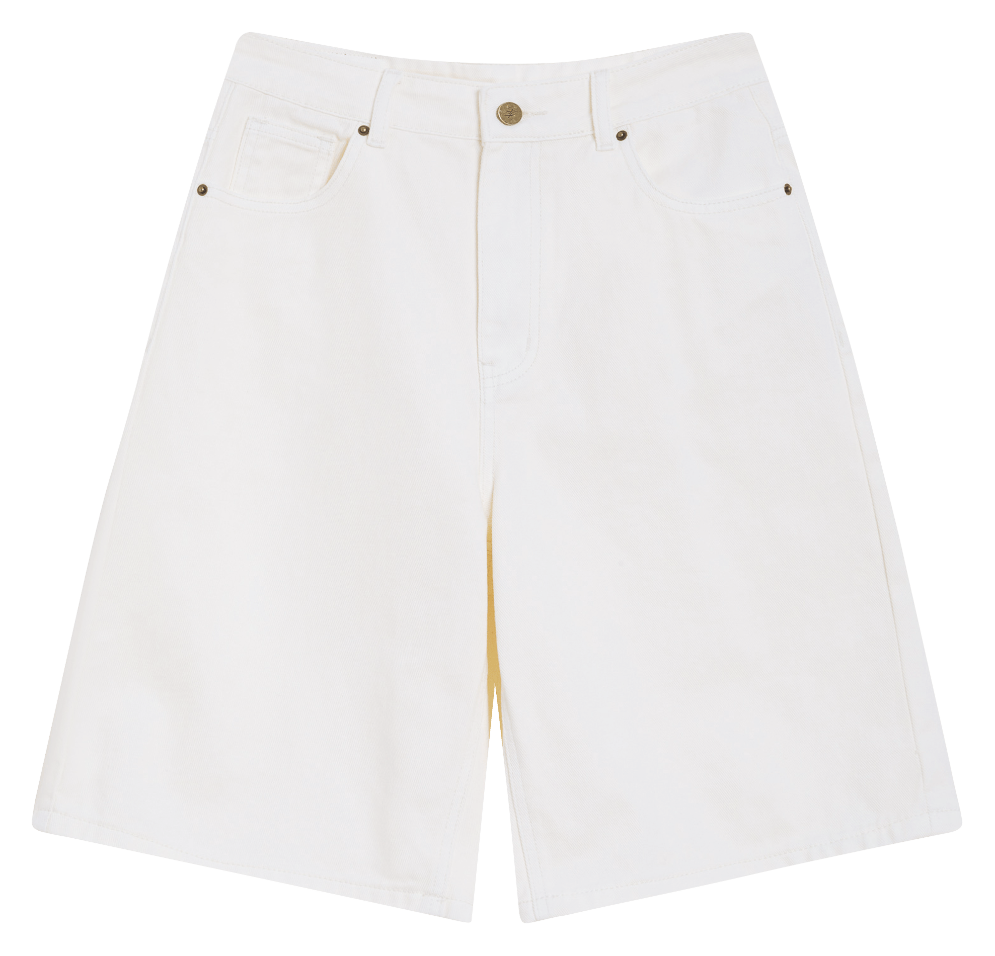 Short en denim GRACE ET MILA Blanc