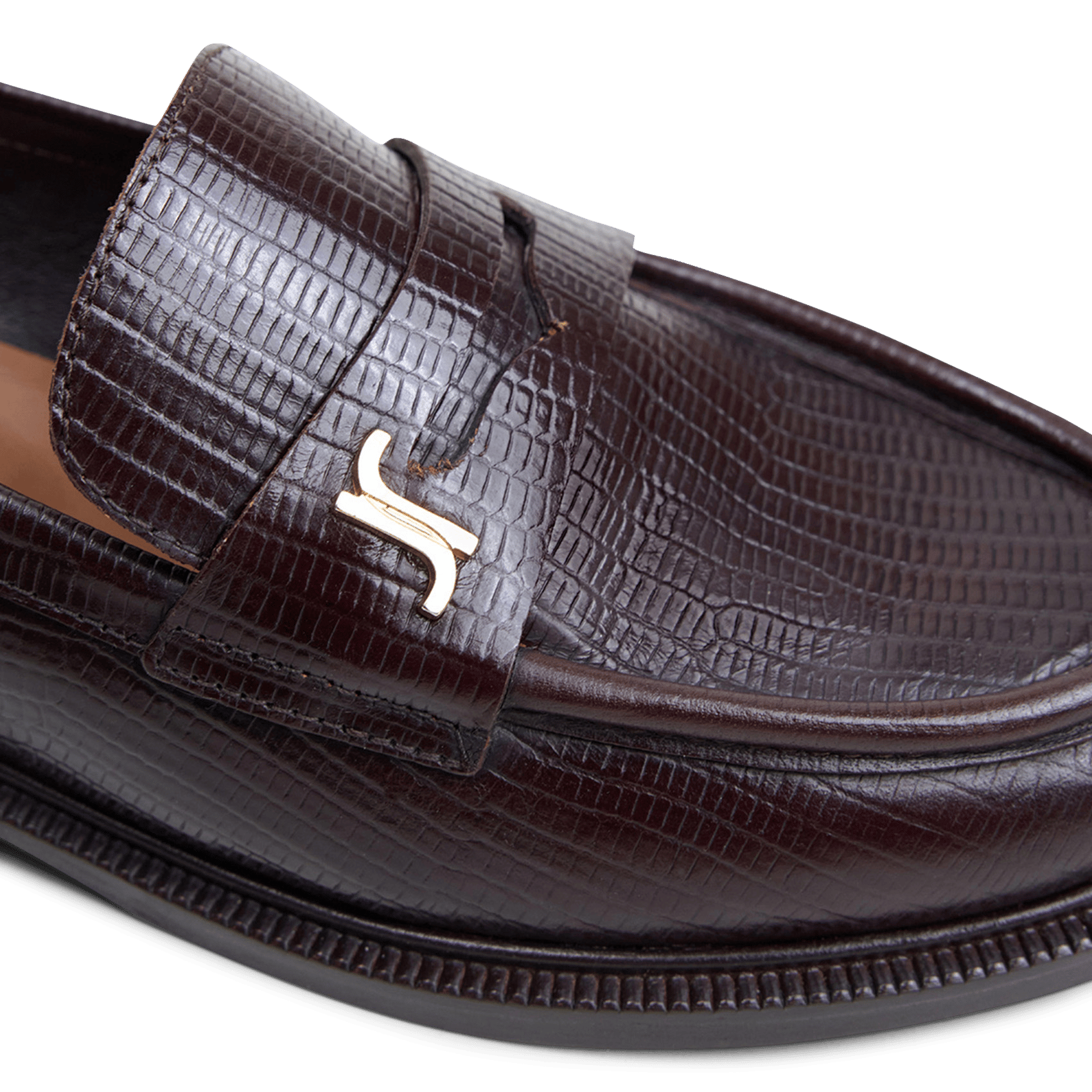 Leather loafers JONAK Brown