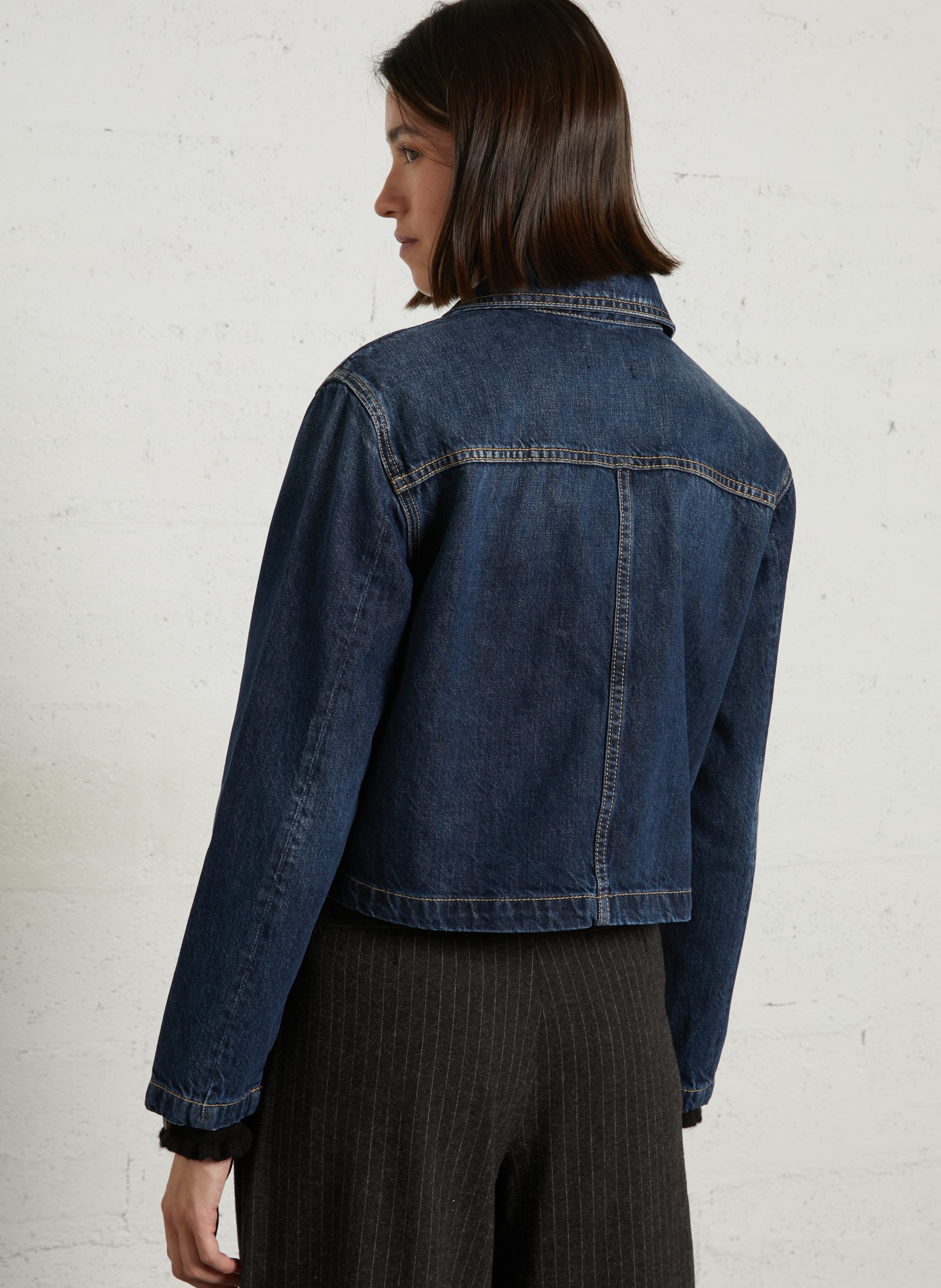 Denim jacket LE TEMPS DES CERISES Blue