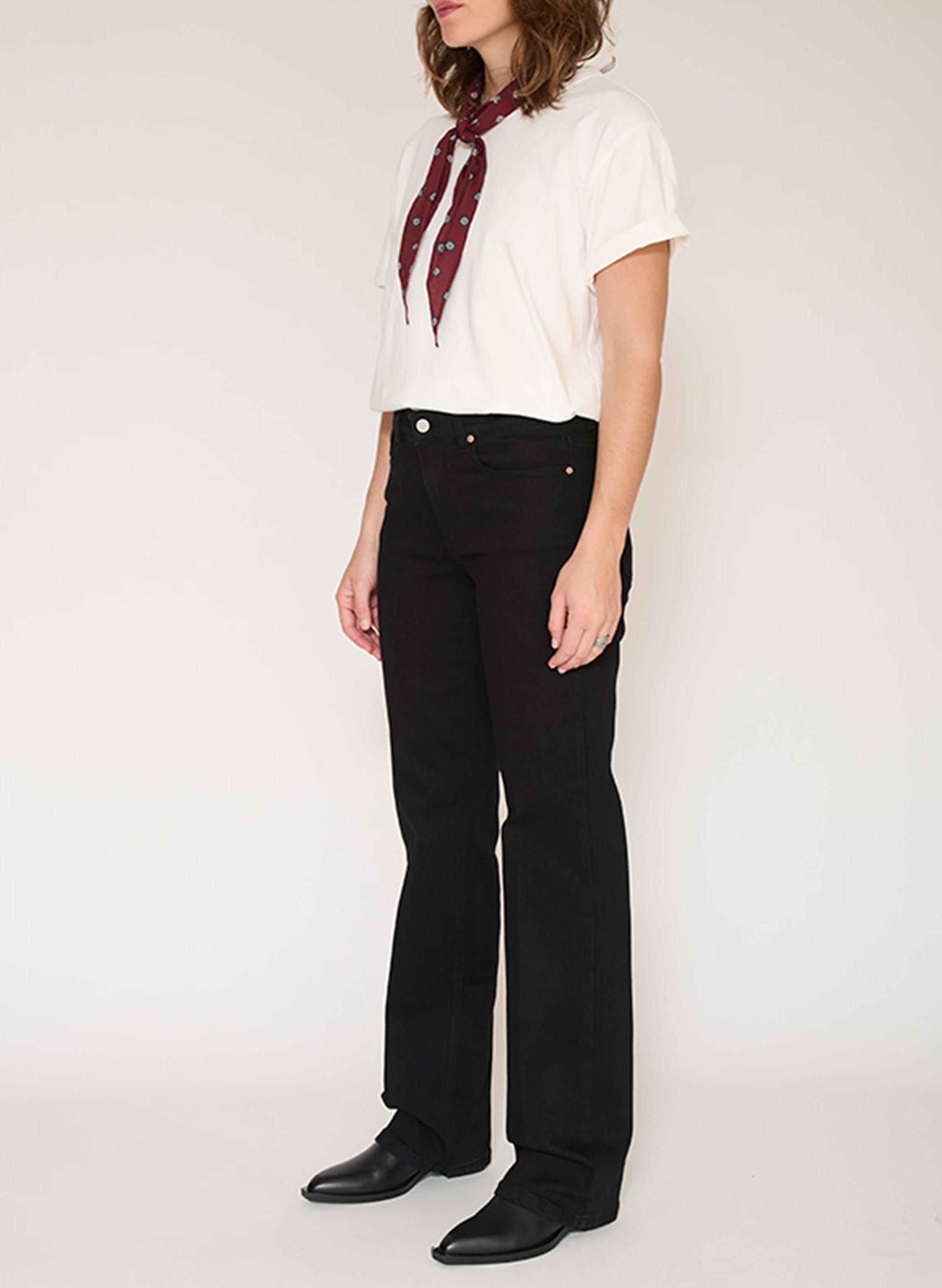 Straight Cut Jeans aus Baumwoll-Mix MKT Schwarz