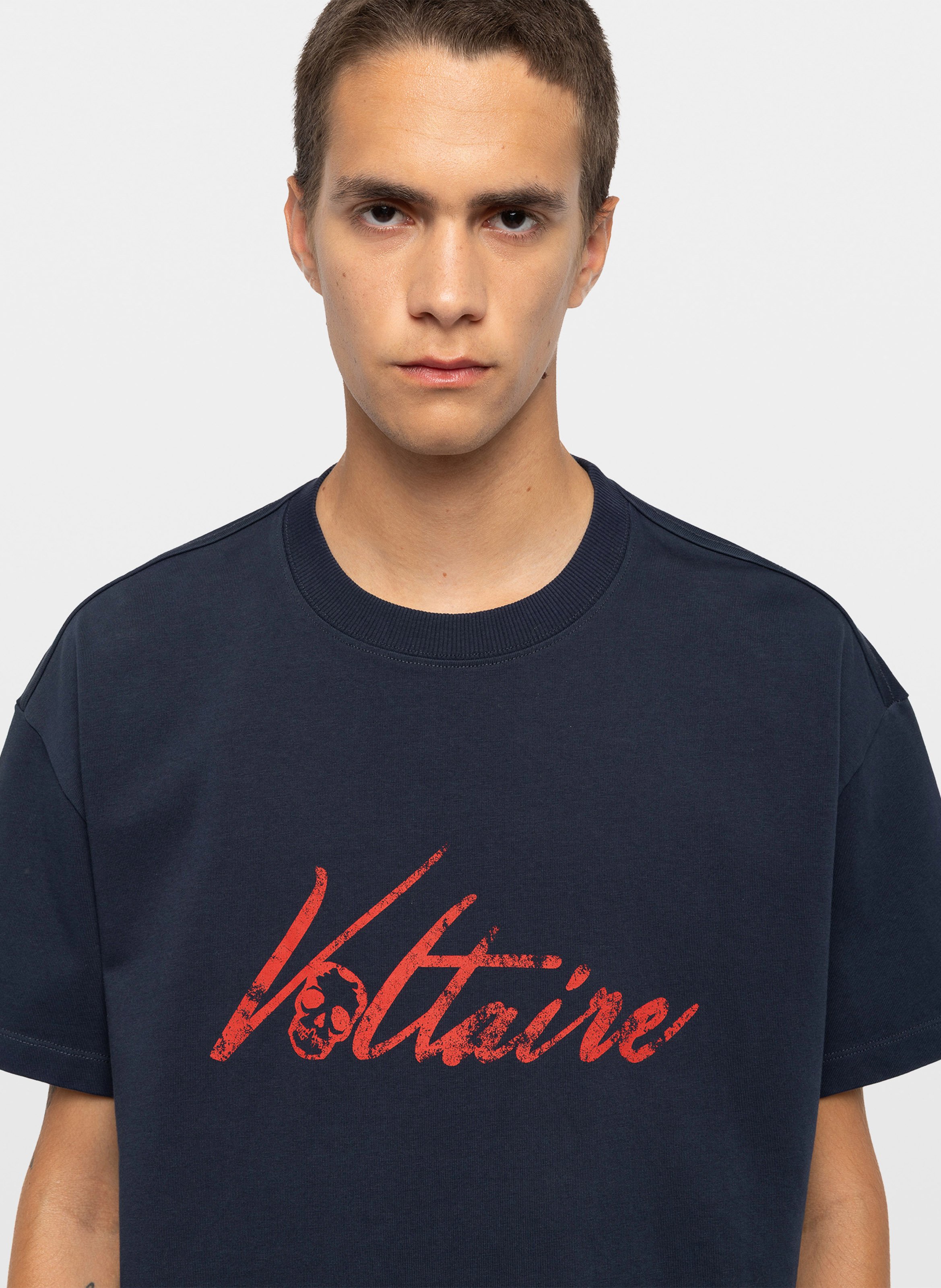 Oversize-T-Shirt aus Bio-Baumwolle ZADIG&VOLTAIRE Blau
