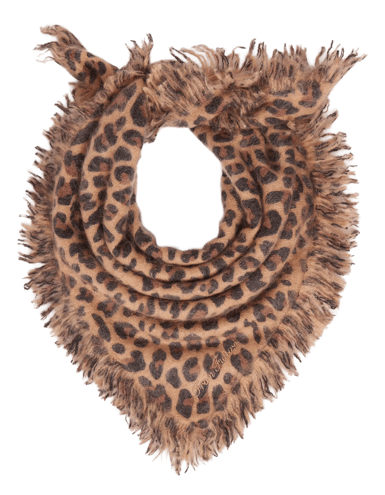 Foulard en cachemire imprimé FROM FUTURE Beige