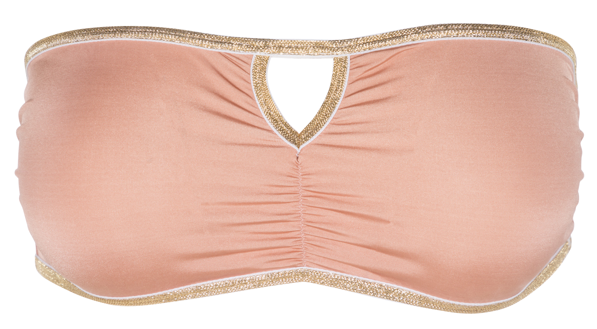 Unwired bandeau bra with lurex LA NOUVELLE Pink