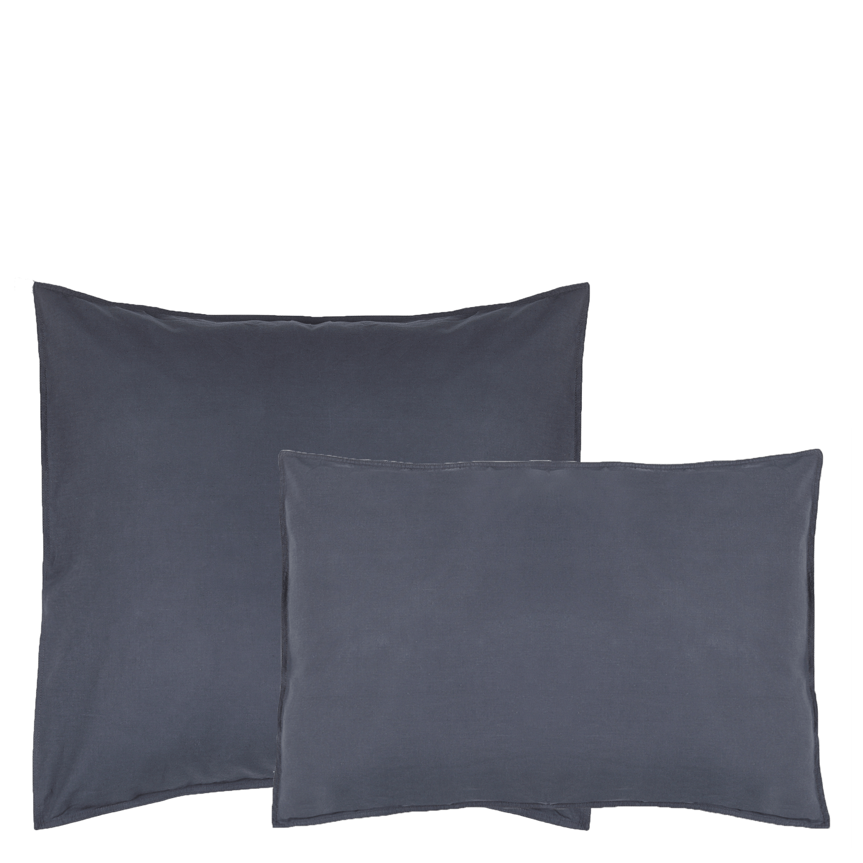 Linen and organic cotton pillowcase GreyDORAN SOU