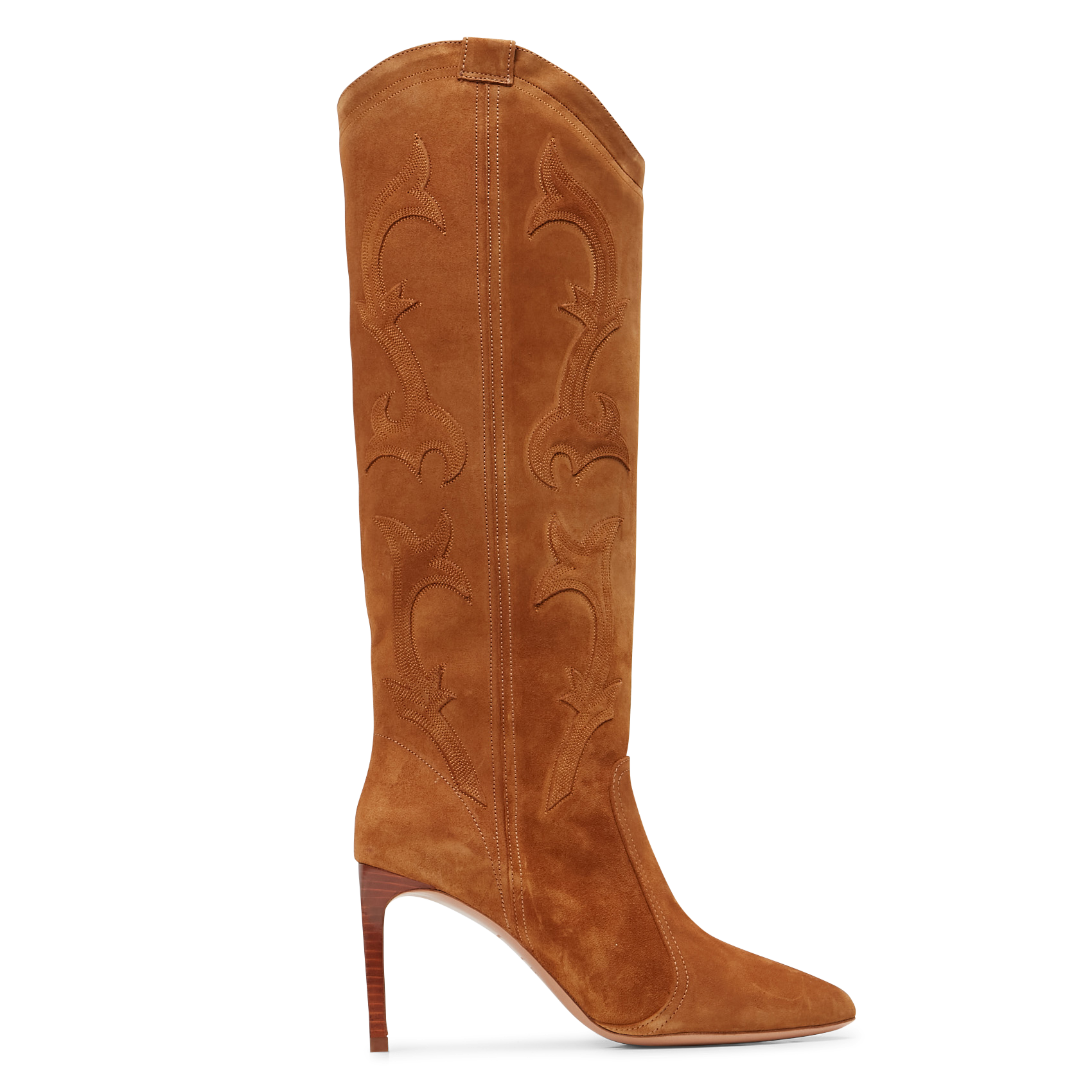 bottes velours marron