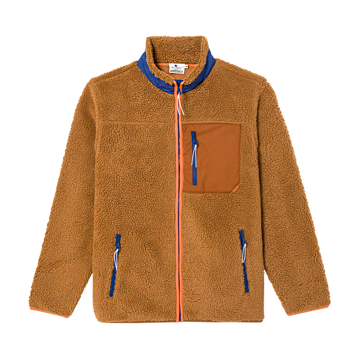 Sherpa zip-up jacket BILLYBELT Brown