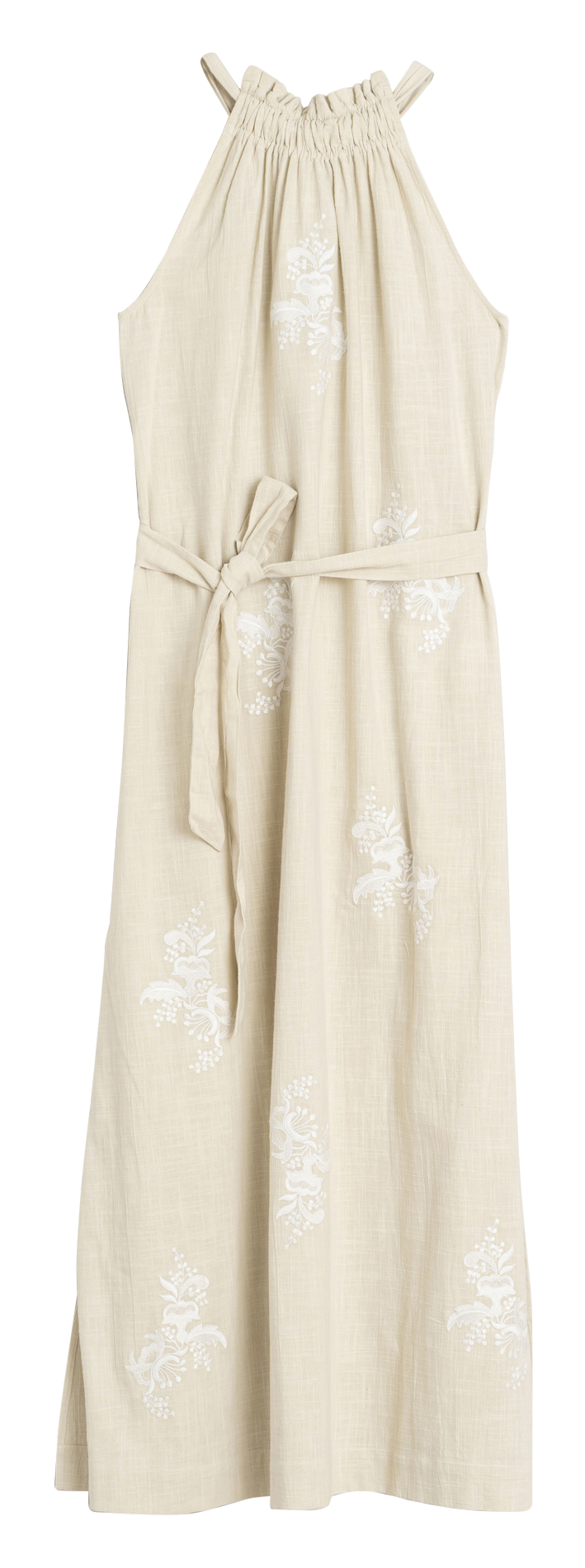 Long embroidered cotton dress INDI & COLD Blue