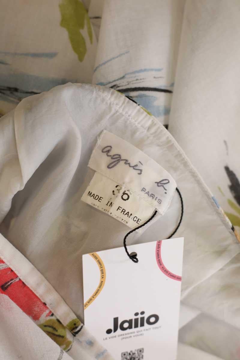 Cotton mini skirt AGNES B. - Seconde Main White