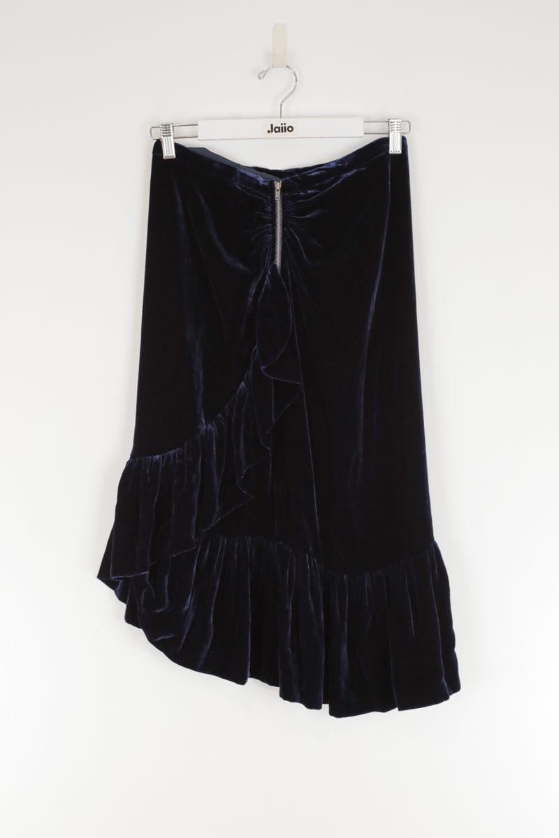 Velour skirt LK BENNETT - Seconde Main Blue