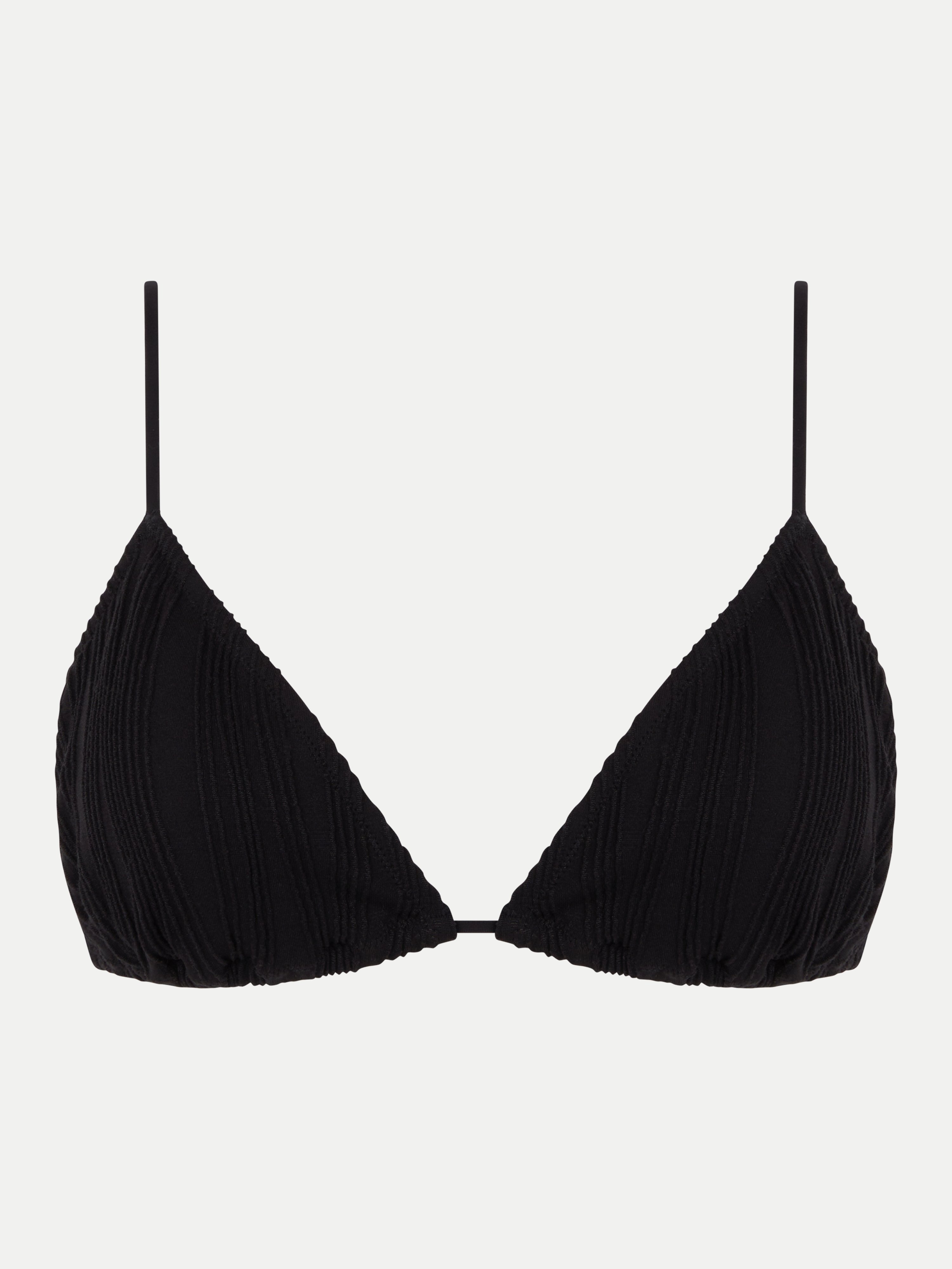 Triangle swimsuit top without underwire removable padded cups CHANTELLE PULP Black