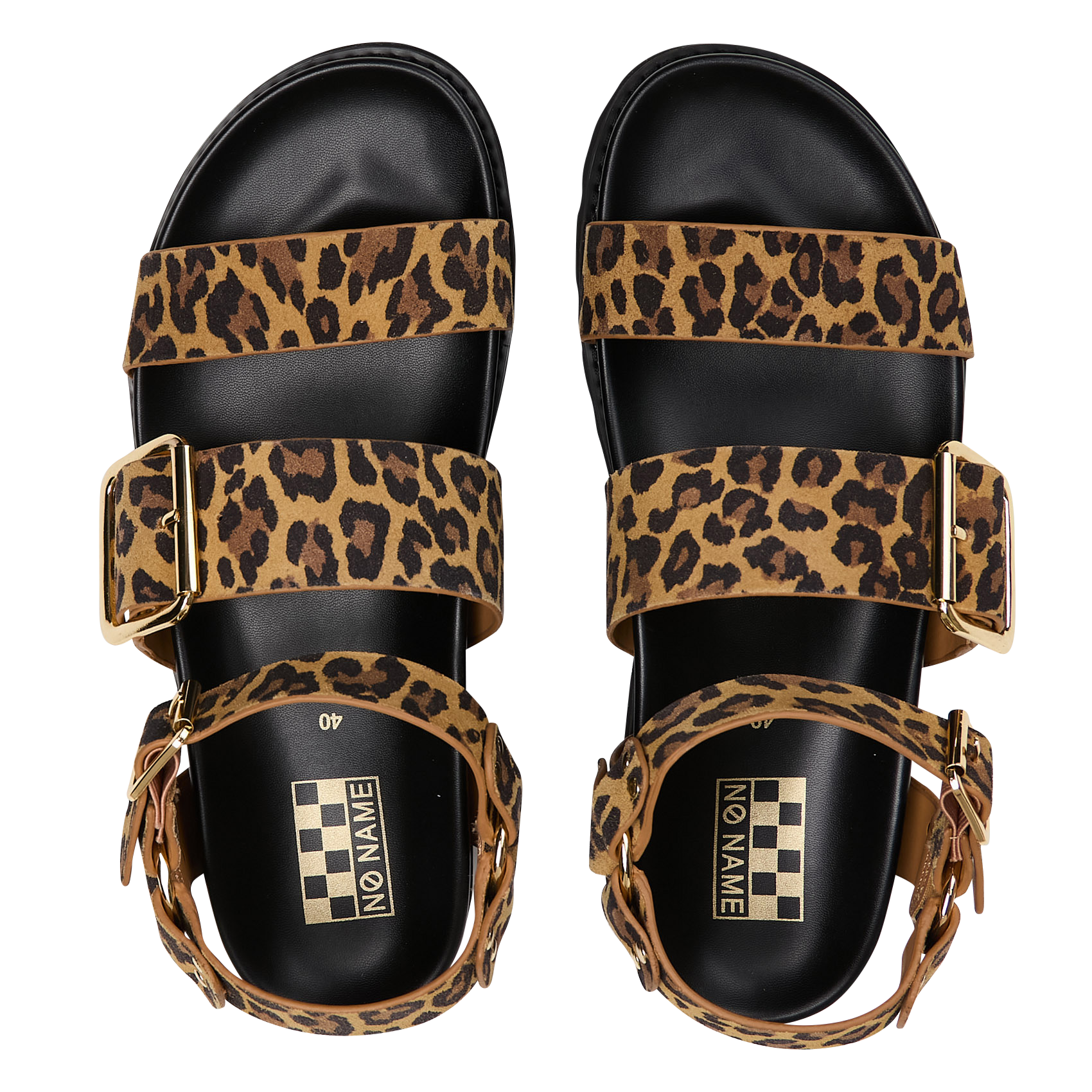 Sandales plates imprimées NO NAME Multicolore