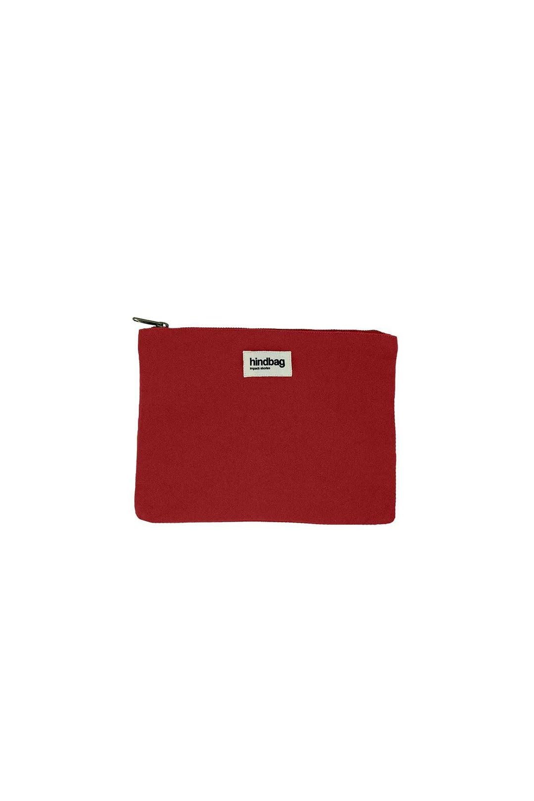 Pochette ema éponge bleu nuage HINDBAG Rouge