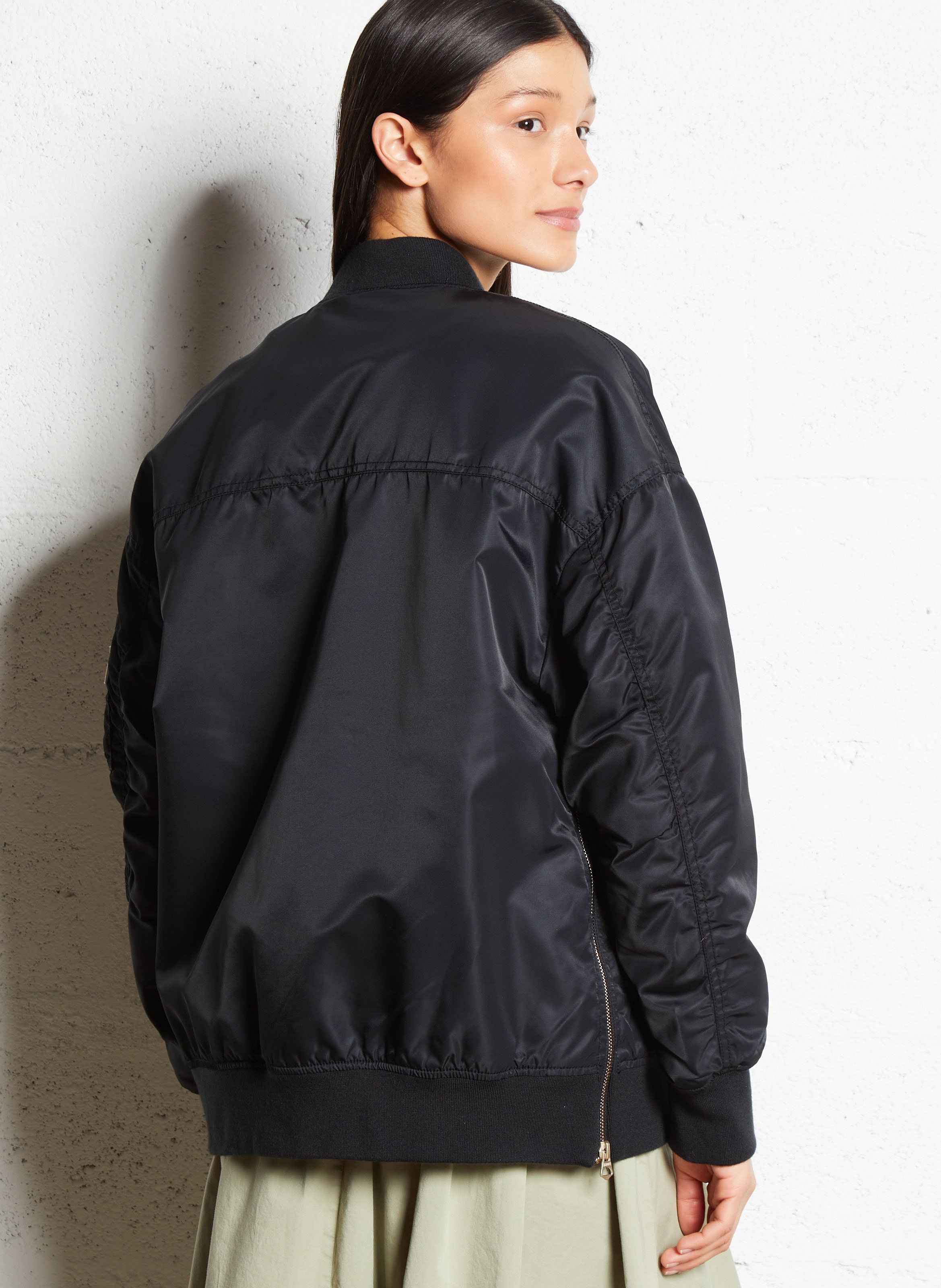 Veste col teddy  SCHOTT Noir