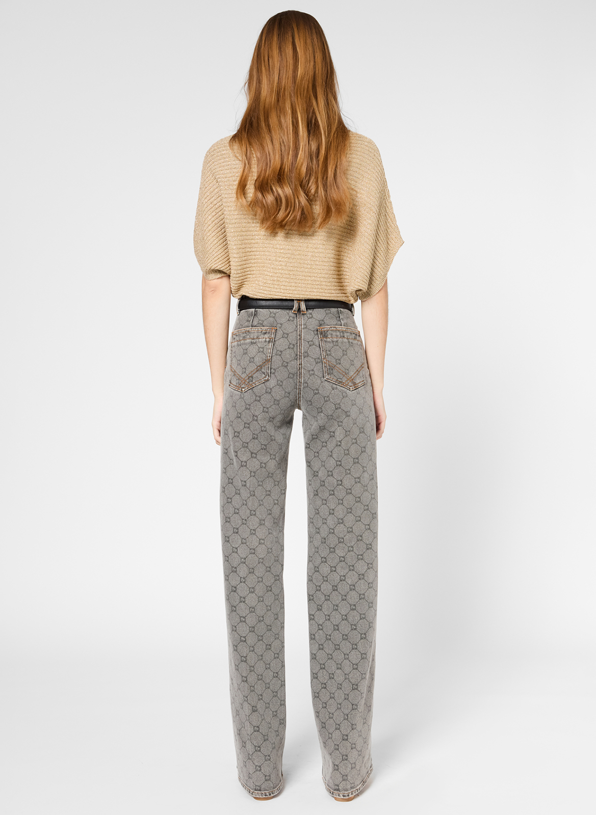 Straight cotton-blend pants GERARD DAREL Grey