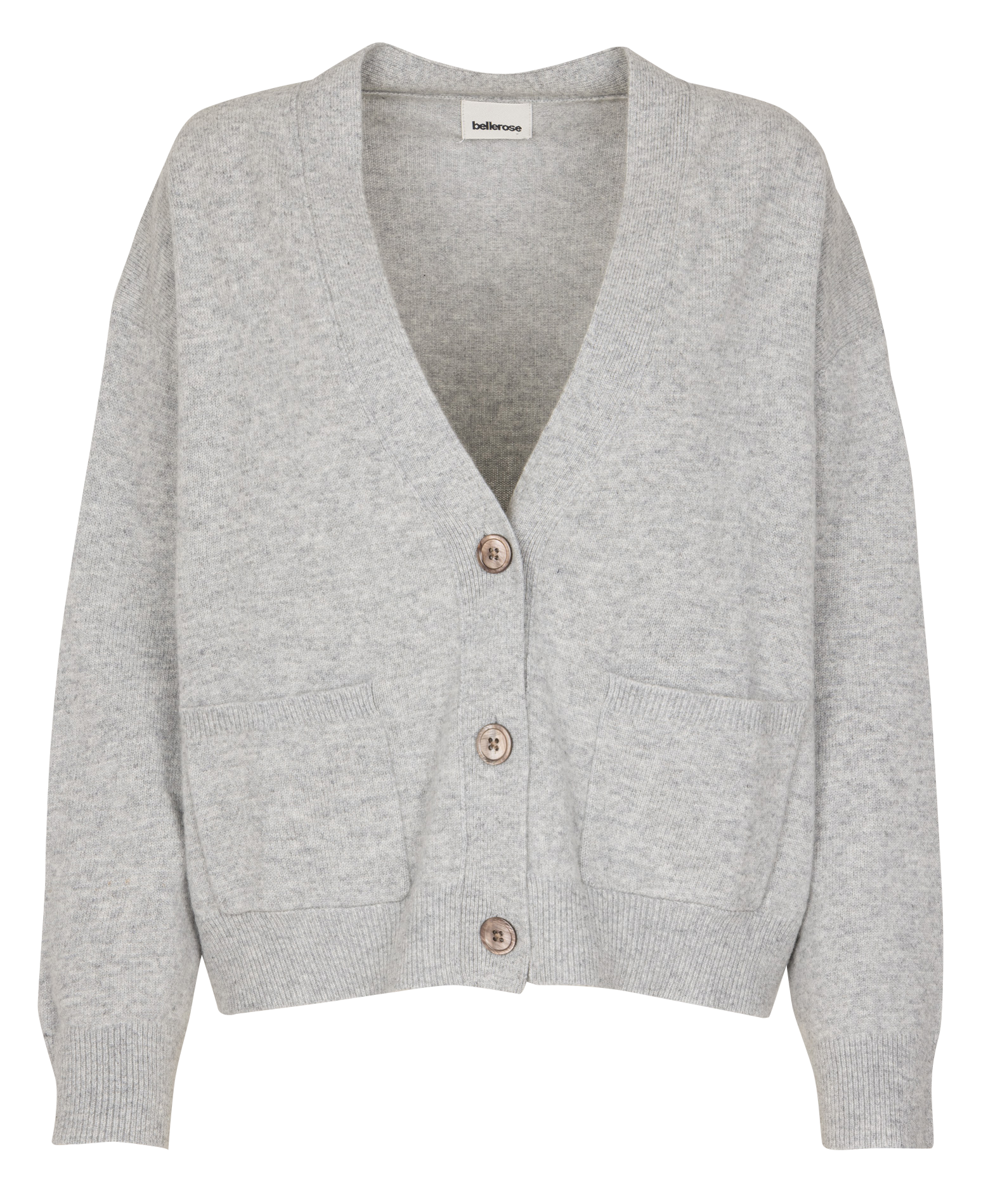 Halflang vest van wolmix Romane BELLEROSE Grijs