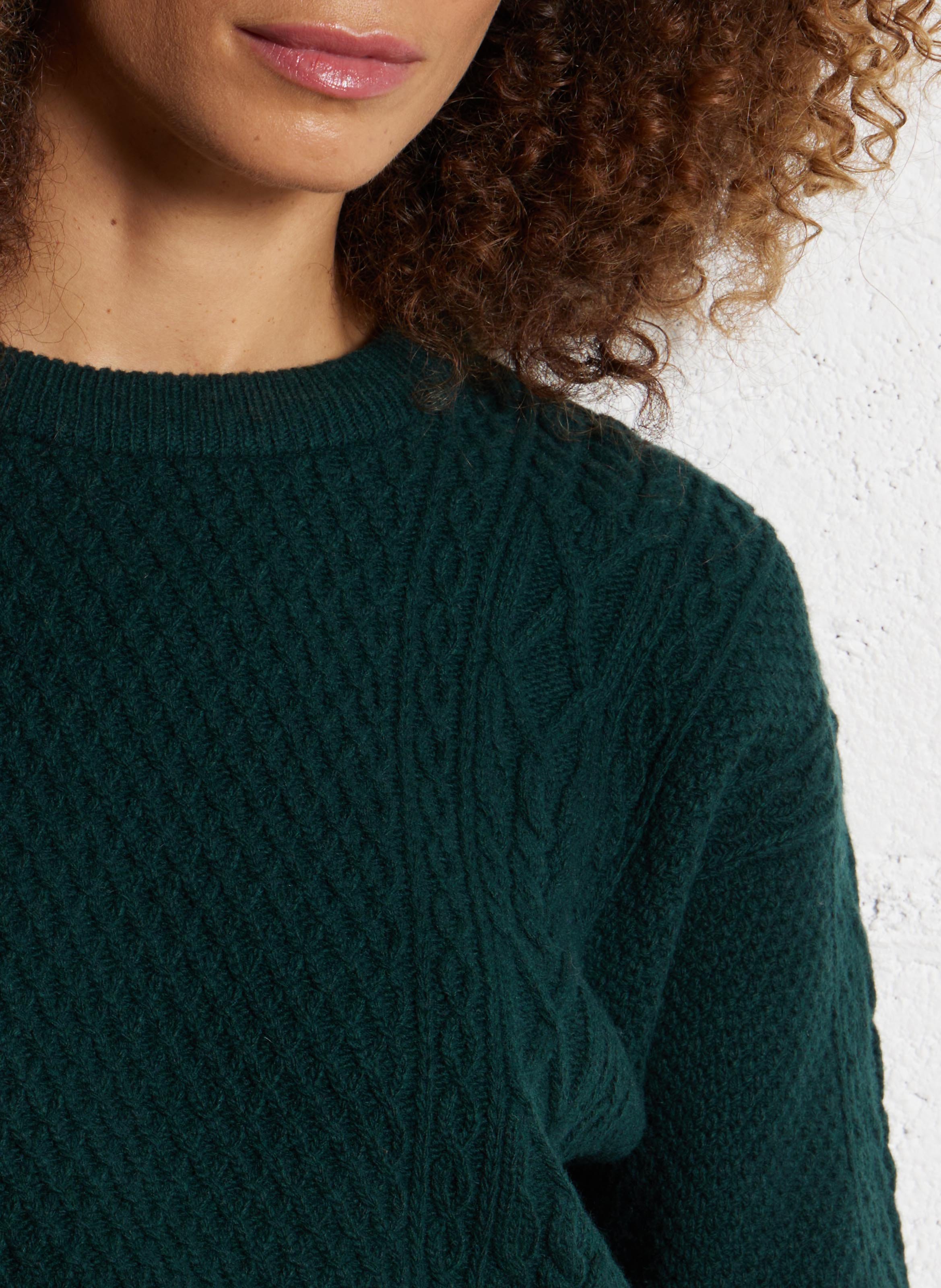 Pull droit en laine mélangée ARMOR LUX Vert