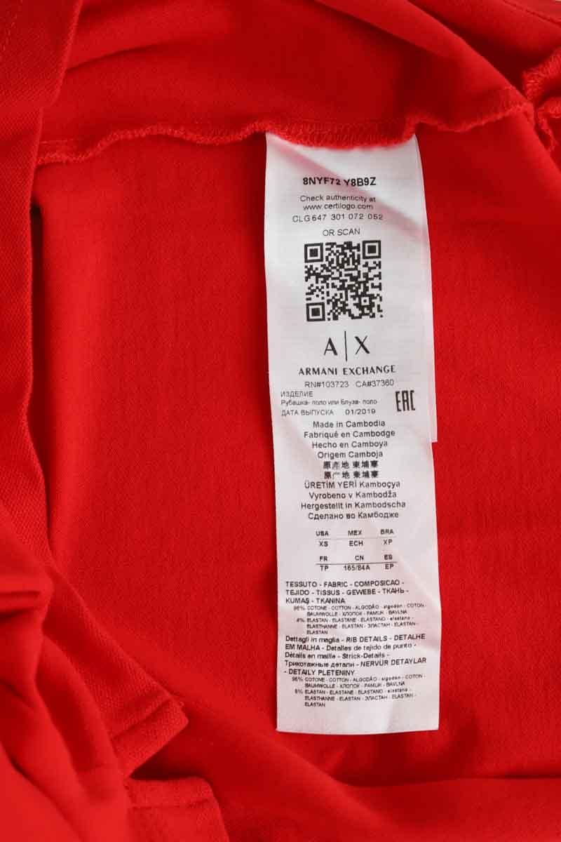 Cotton polo shirt ARMANI - SECONDE MAIN Red