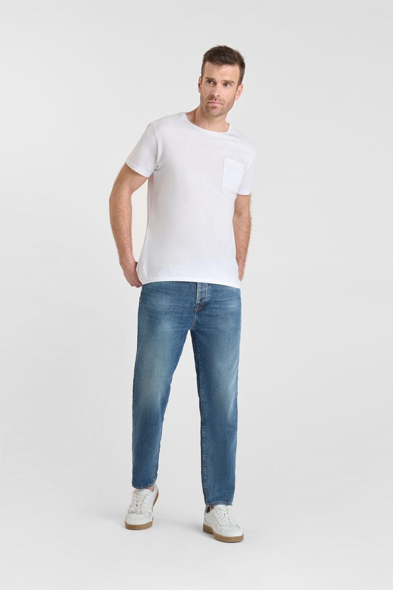 Loose, wide-leg jeans, length 34 LE TEMPS DES CERISES Blue