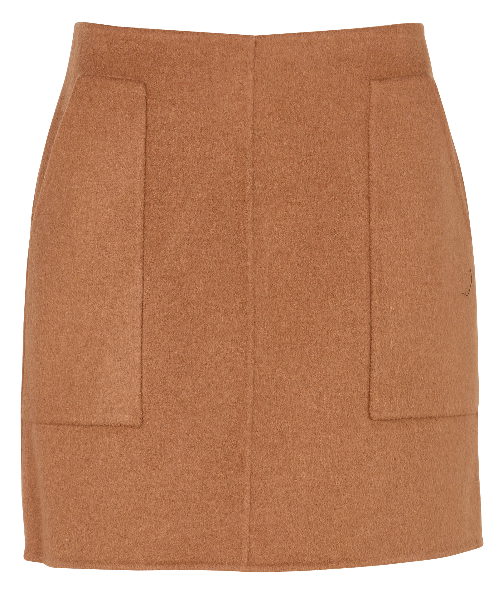 Short skirt with pockets in a wool blend MAISON 123 Beige