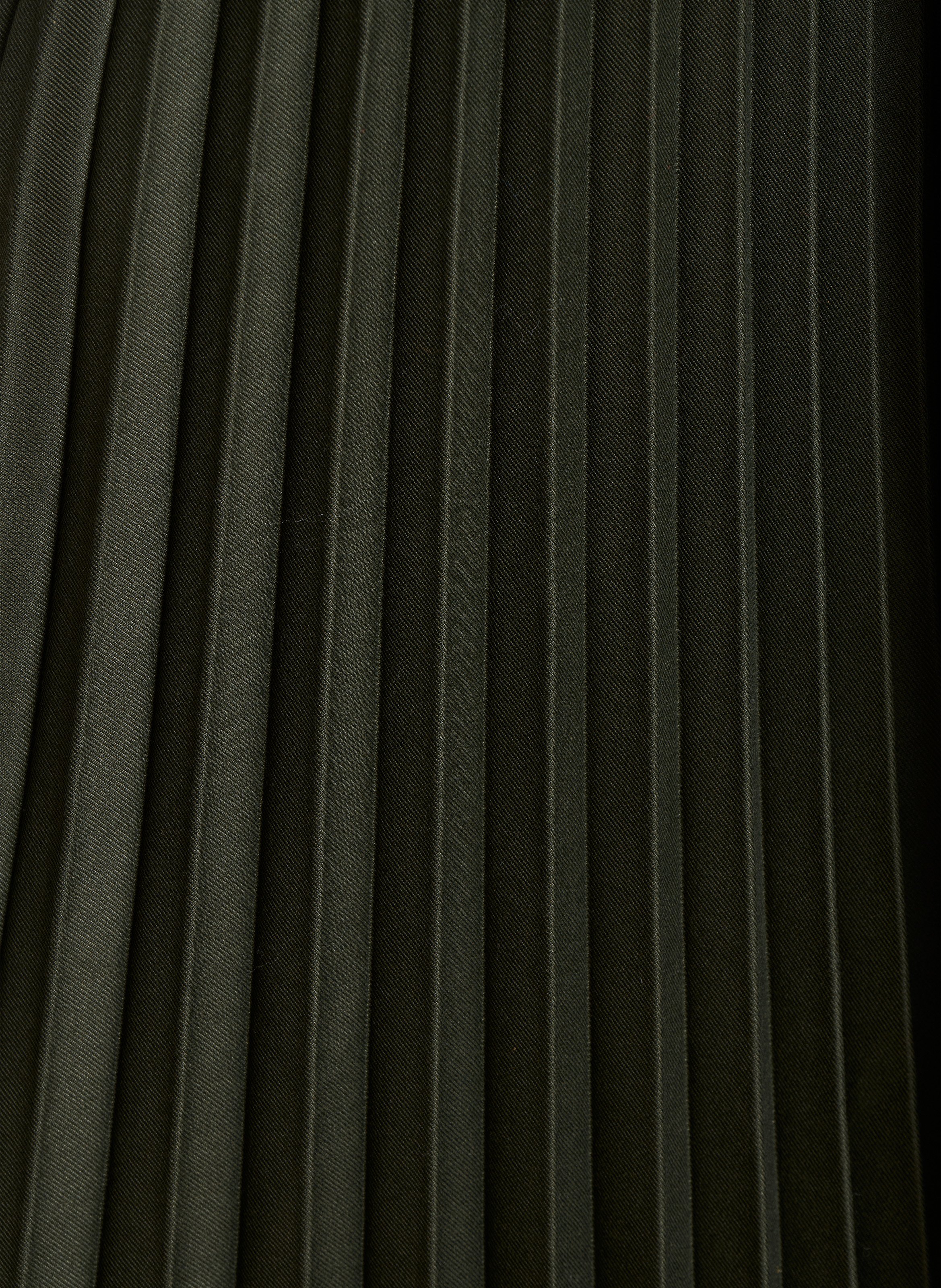 Pantalon large en flanelle plissée LA FEE MARABOUTEE Vert