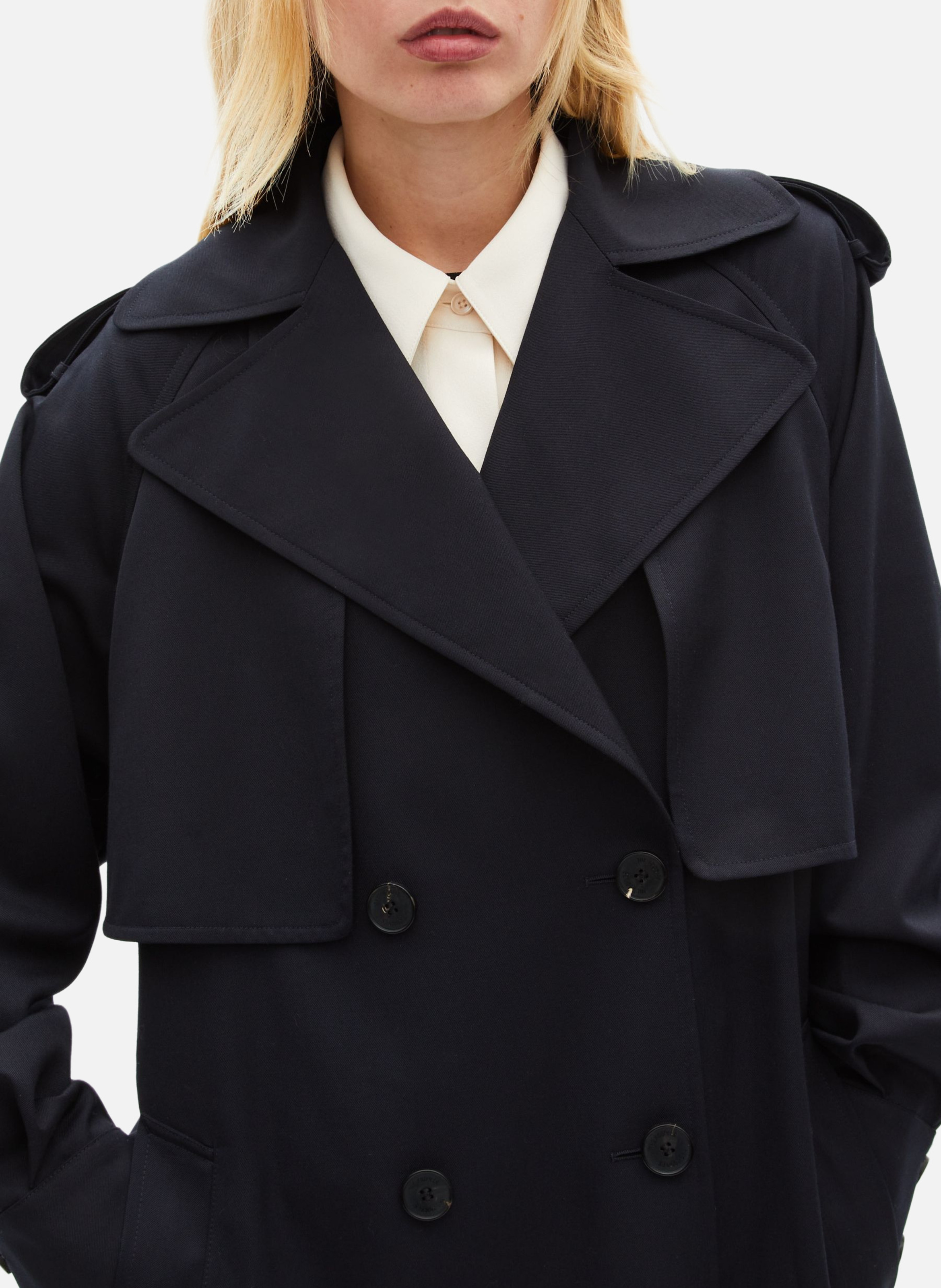 Jills fluid trench coat THE KOOPLES Blue