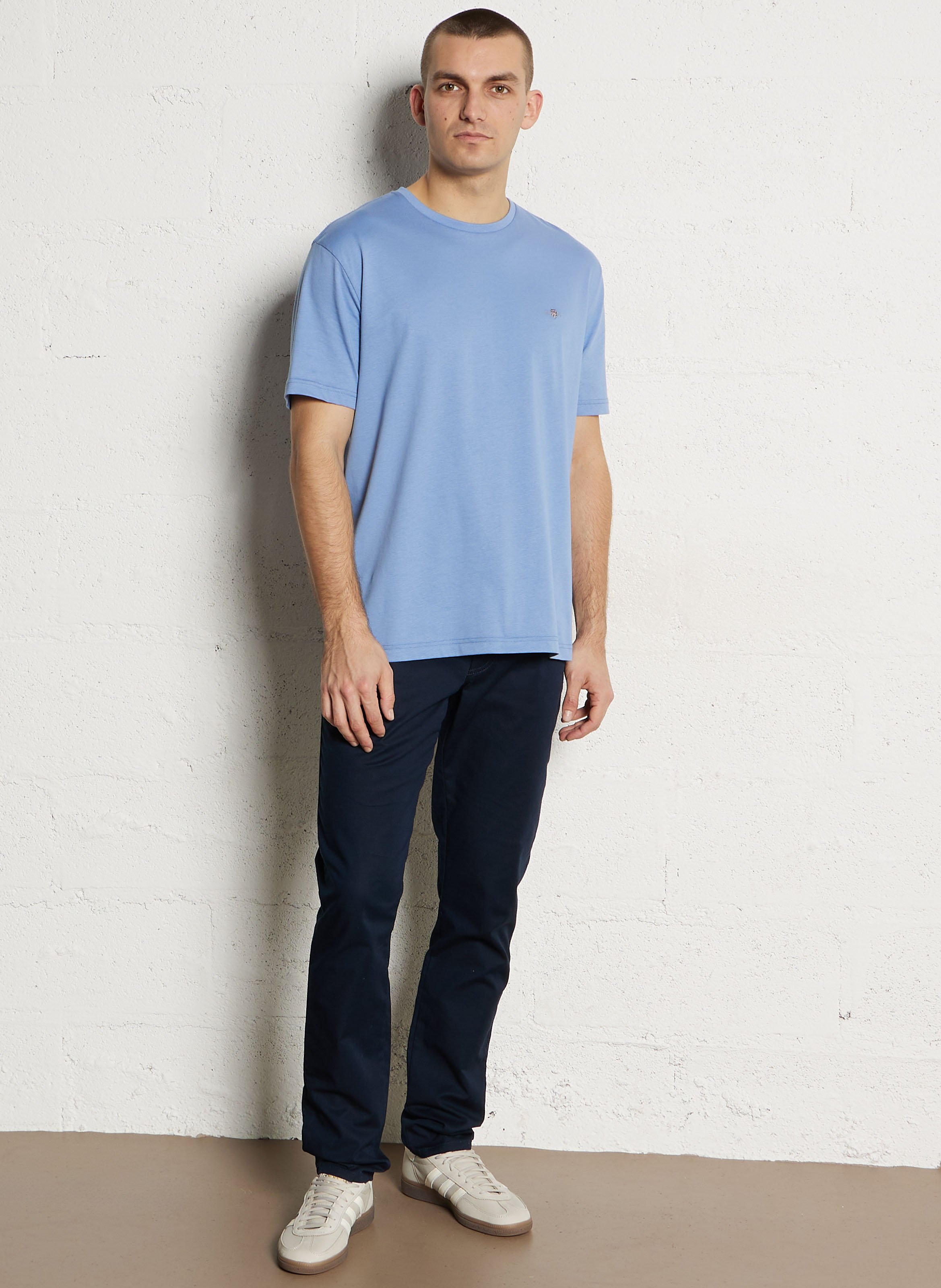Tee-shirt en coton col rond GANT Bleu