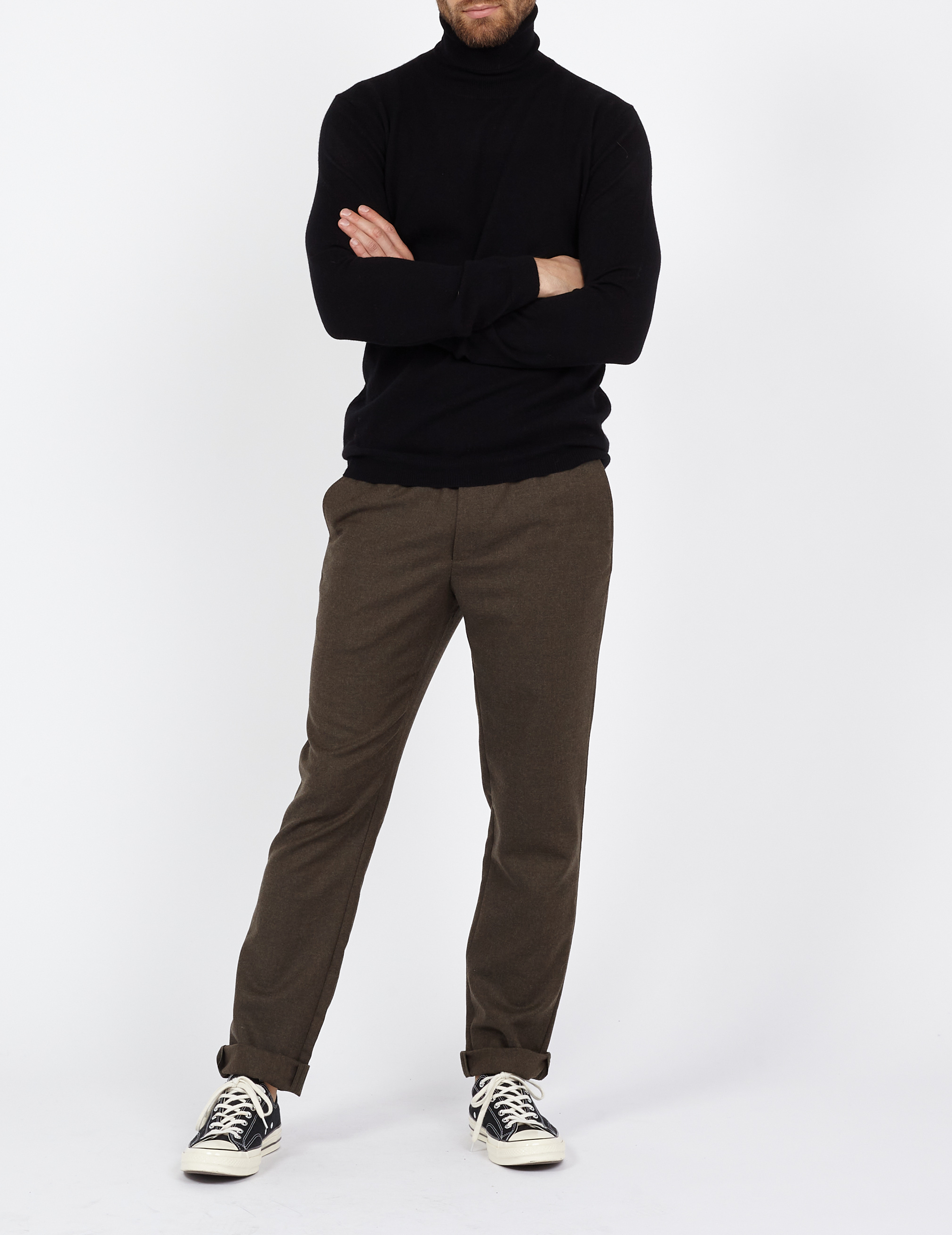 Rollkragenpullover aus Kaschmir, Regular Fit AU PRINTEMPS PARIS Schwarz