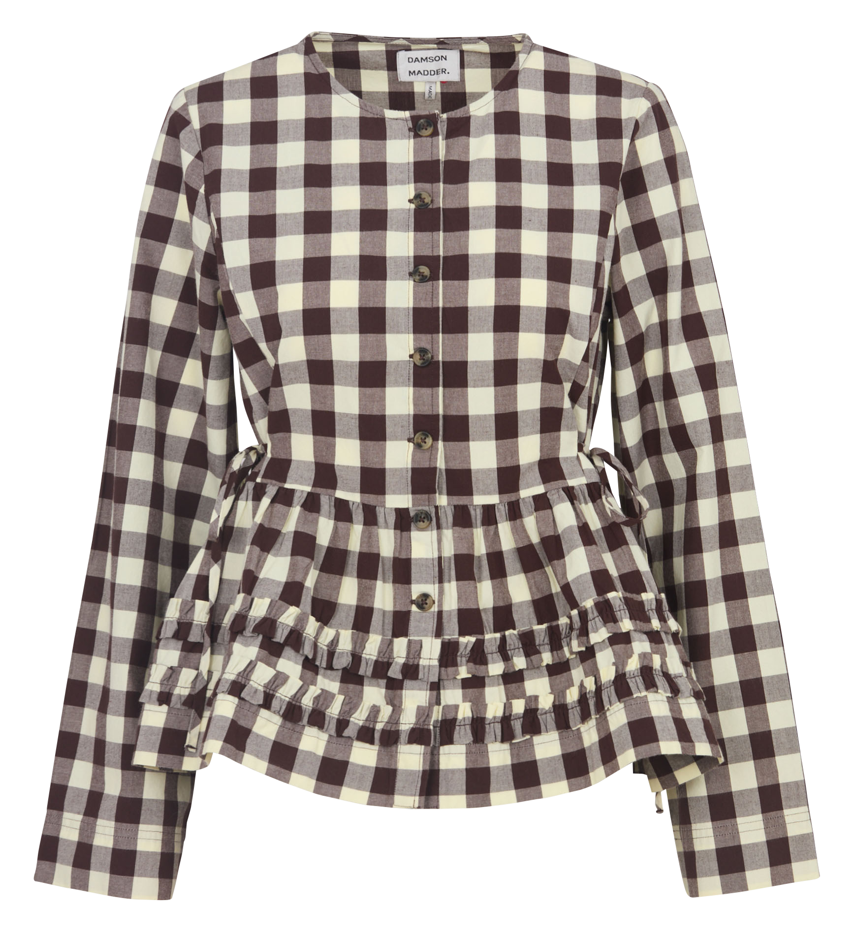 Top col rond en denim DAMSON MADDER Beige