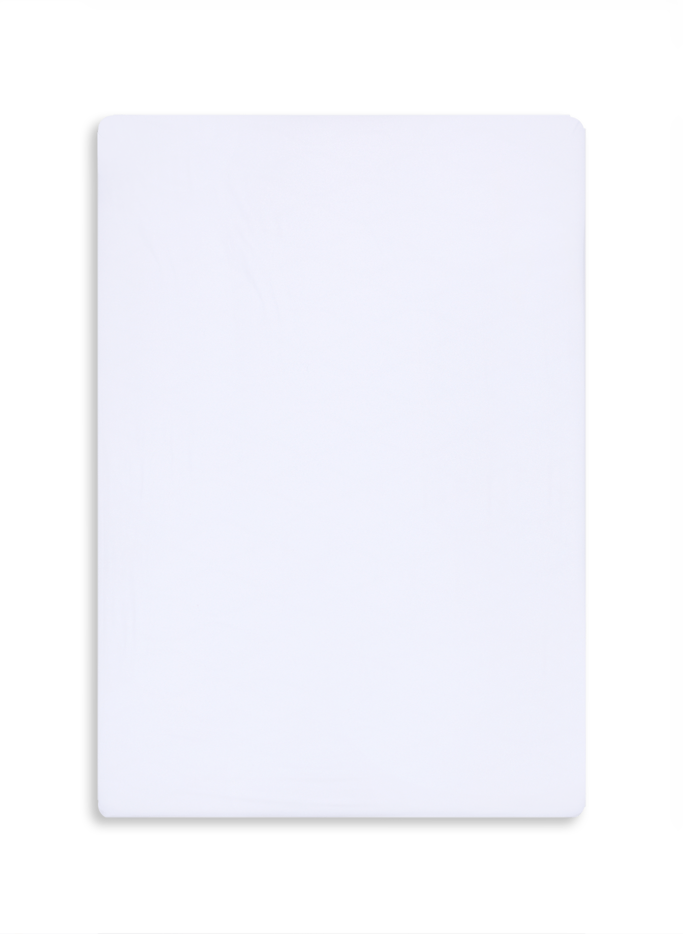 Cotton fitted sheet AU PRINTEMPS PARIS MAISON White