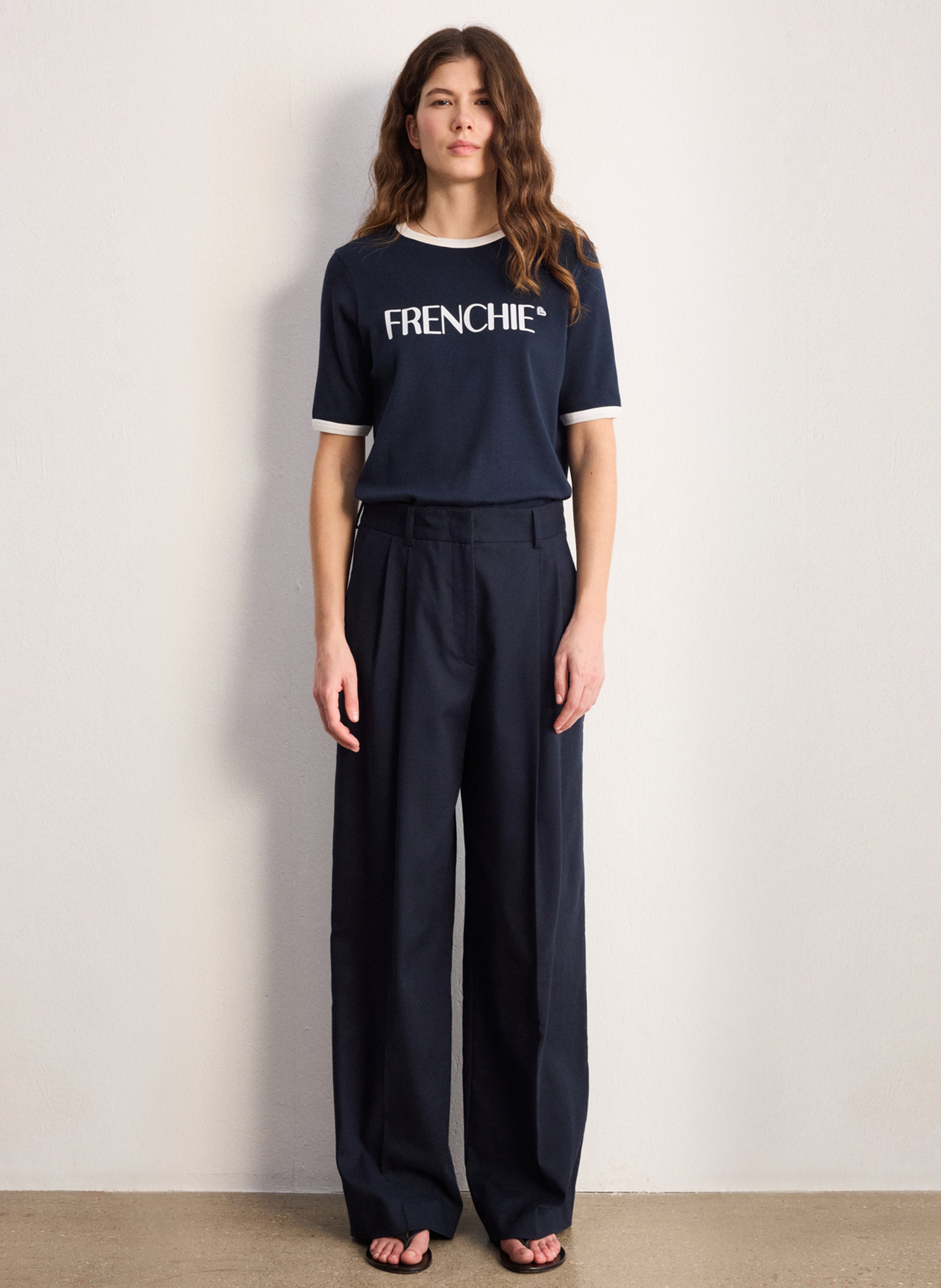 Bobhoedje - katoenblend PABLO Blauw