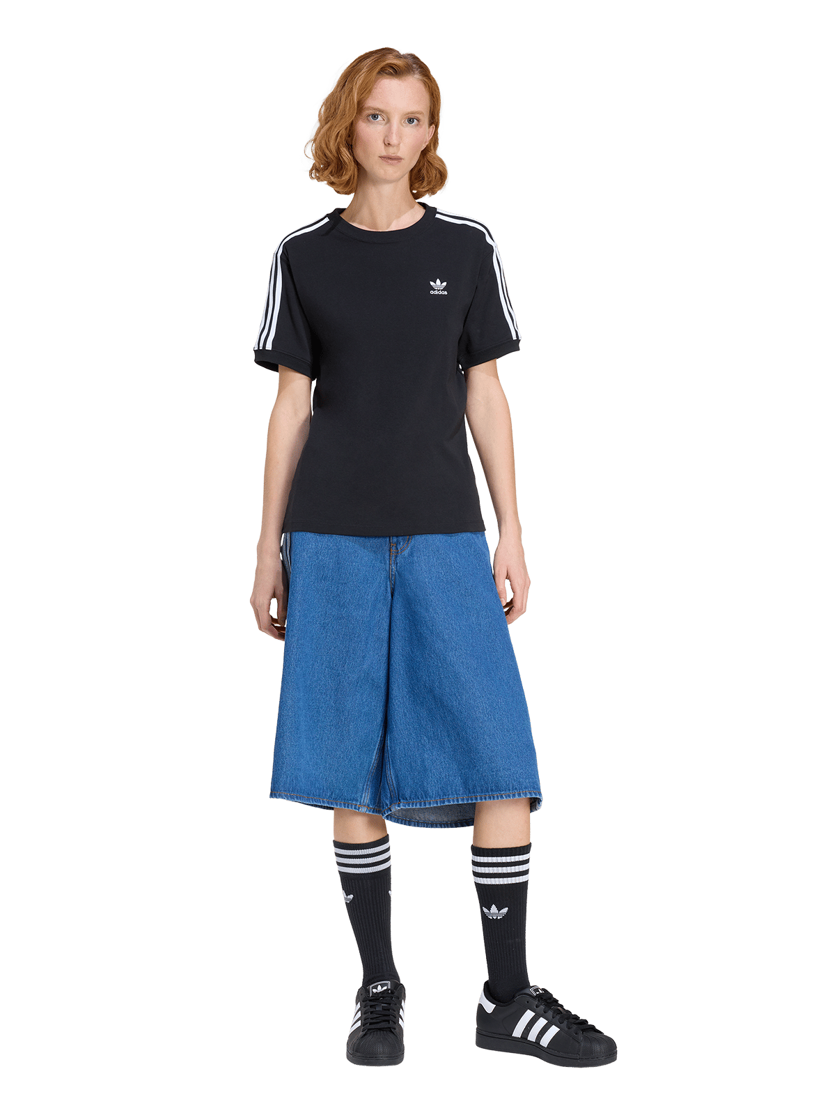 Grote bermuda ADIDAS Blauw
