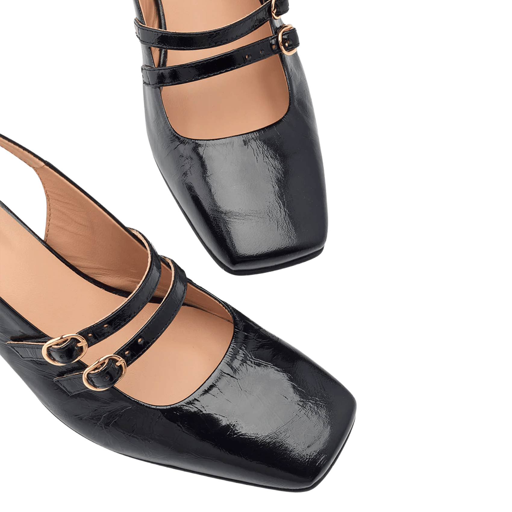 Mary Jane-schoenen van lakleer met hak COSMOPARIS Zwart