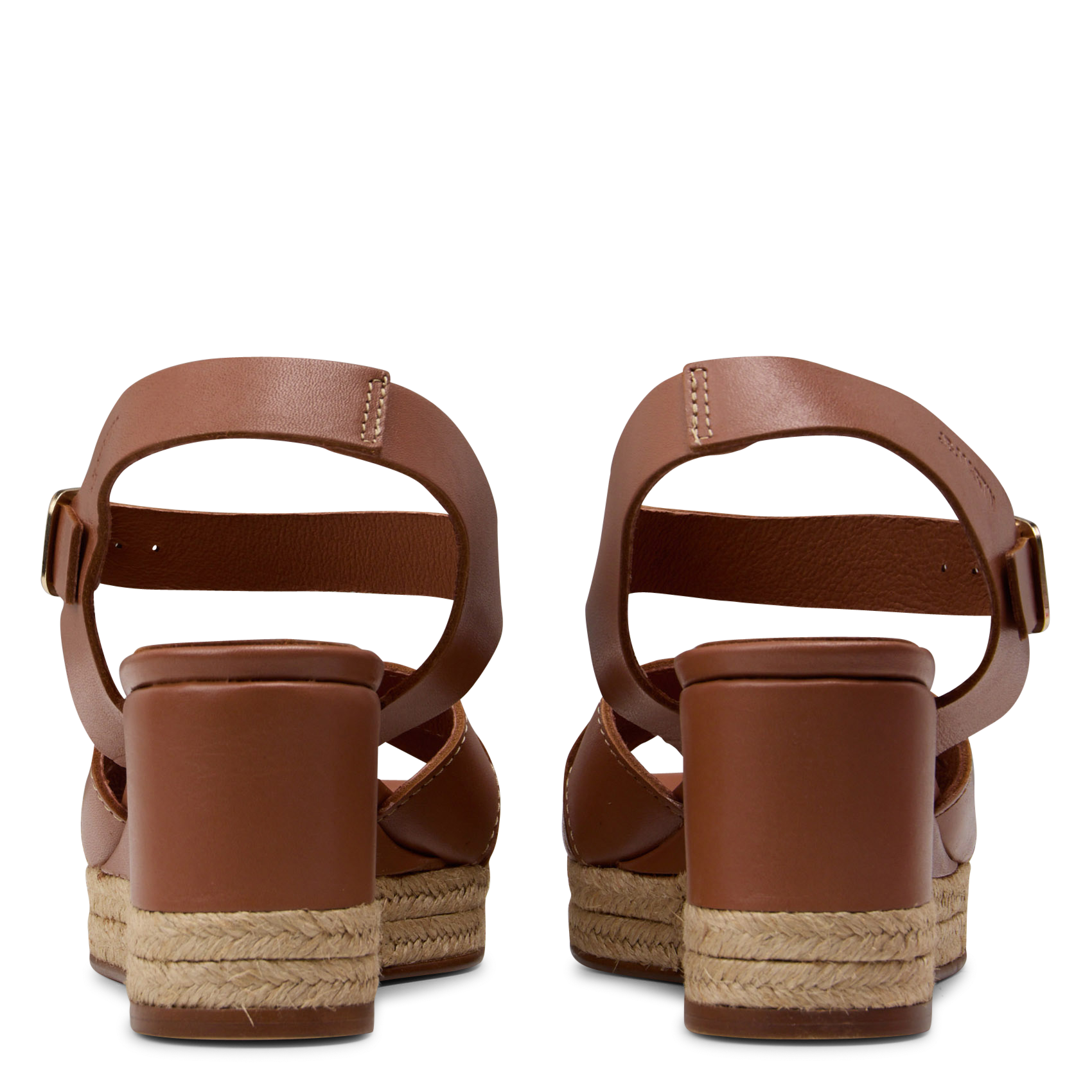 Fabia leather wedge sandals JB MARTIN Brown