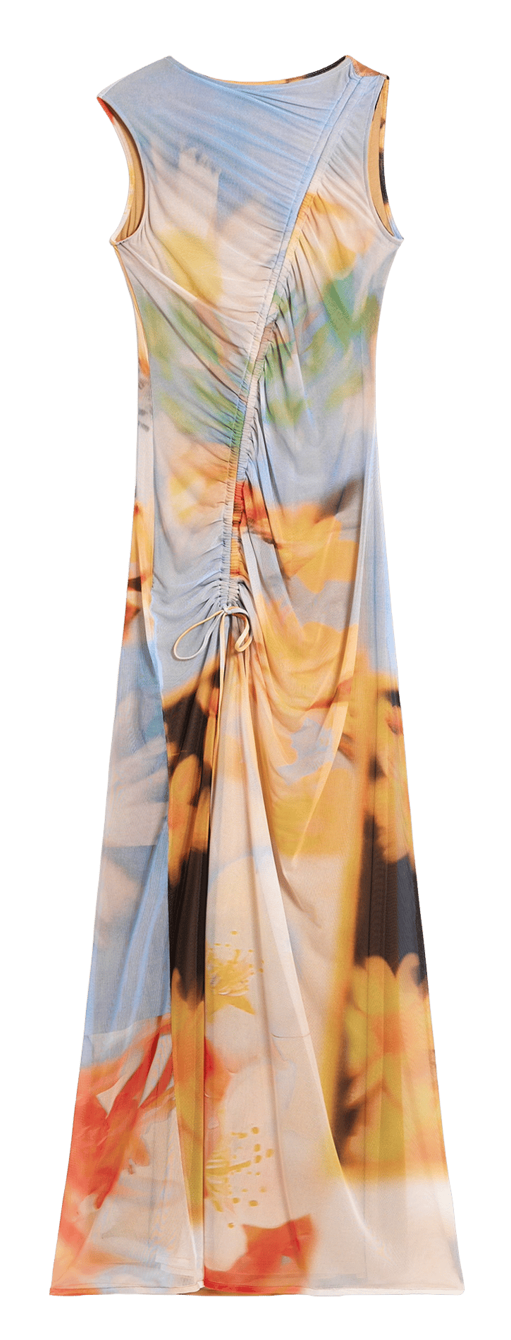 Robe longue imprimée col rond DESIGUAL Multicolore
