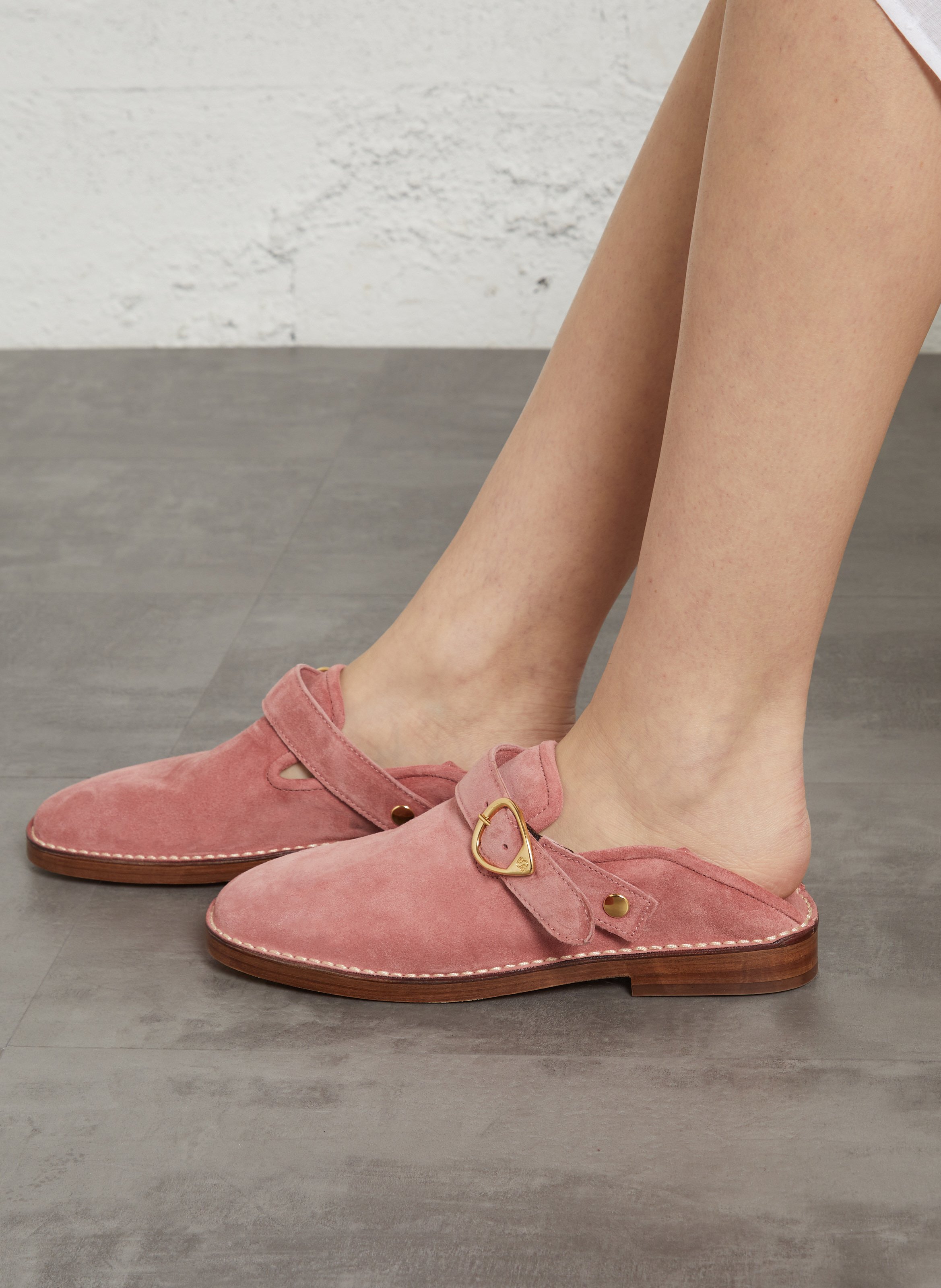 Ledermokassins SOCQUE PARIS Rosa