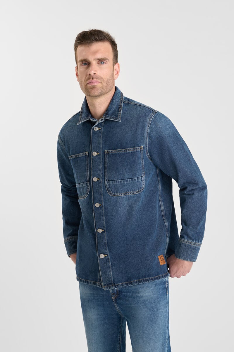 Denim shirt LE TEMPS DES CERISES Blue