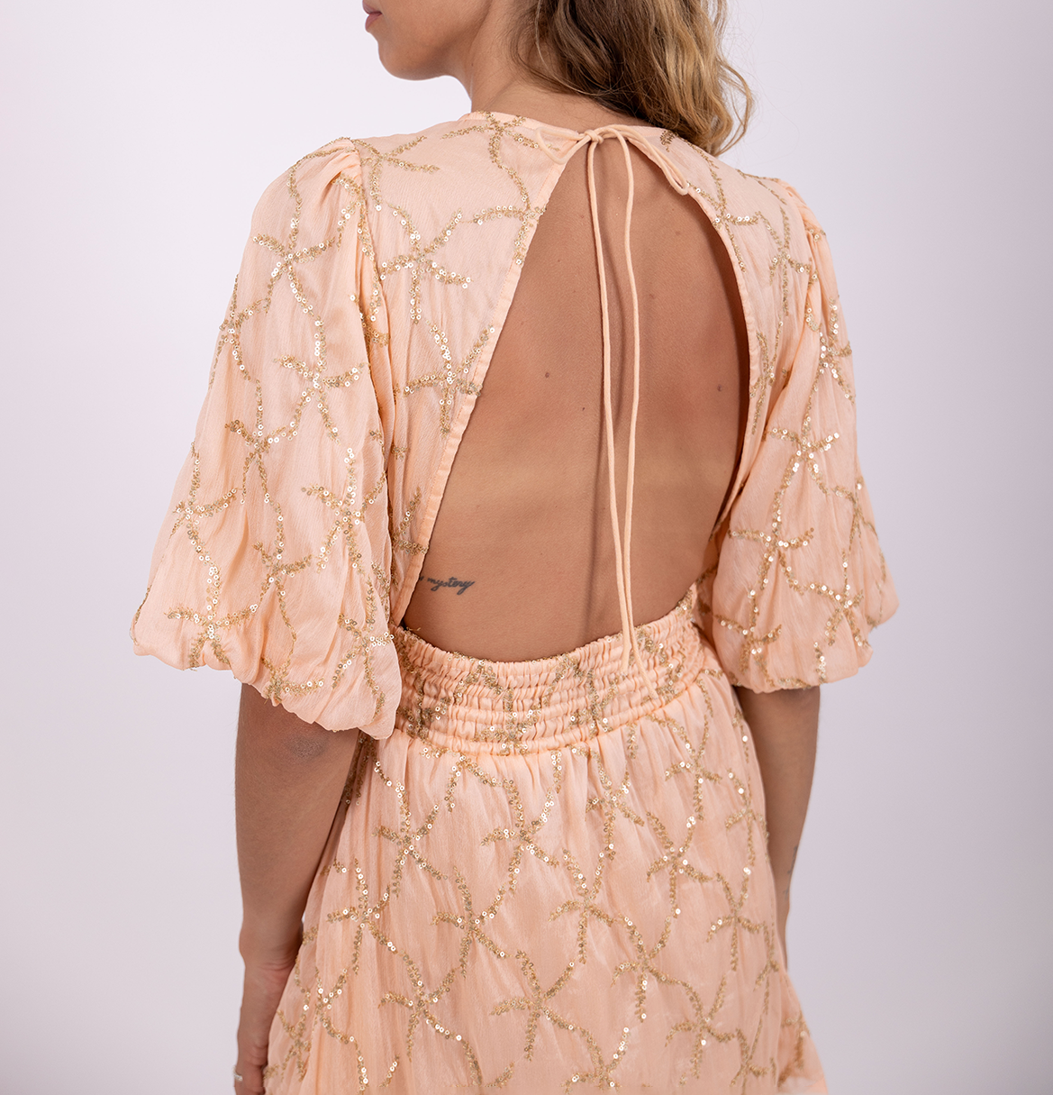 Robe cintrée courte col V SUNDRESS Orange