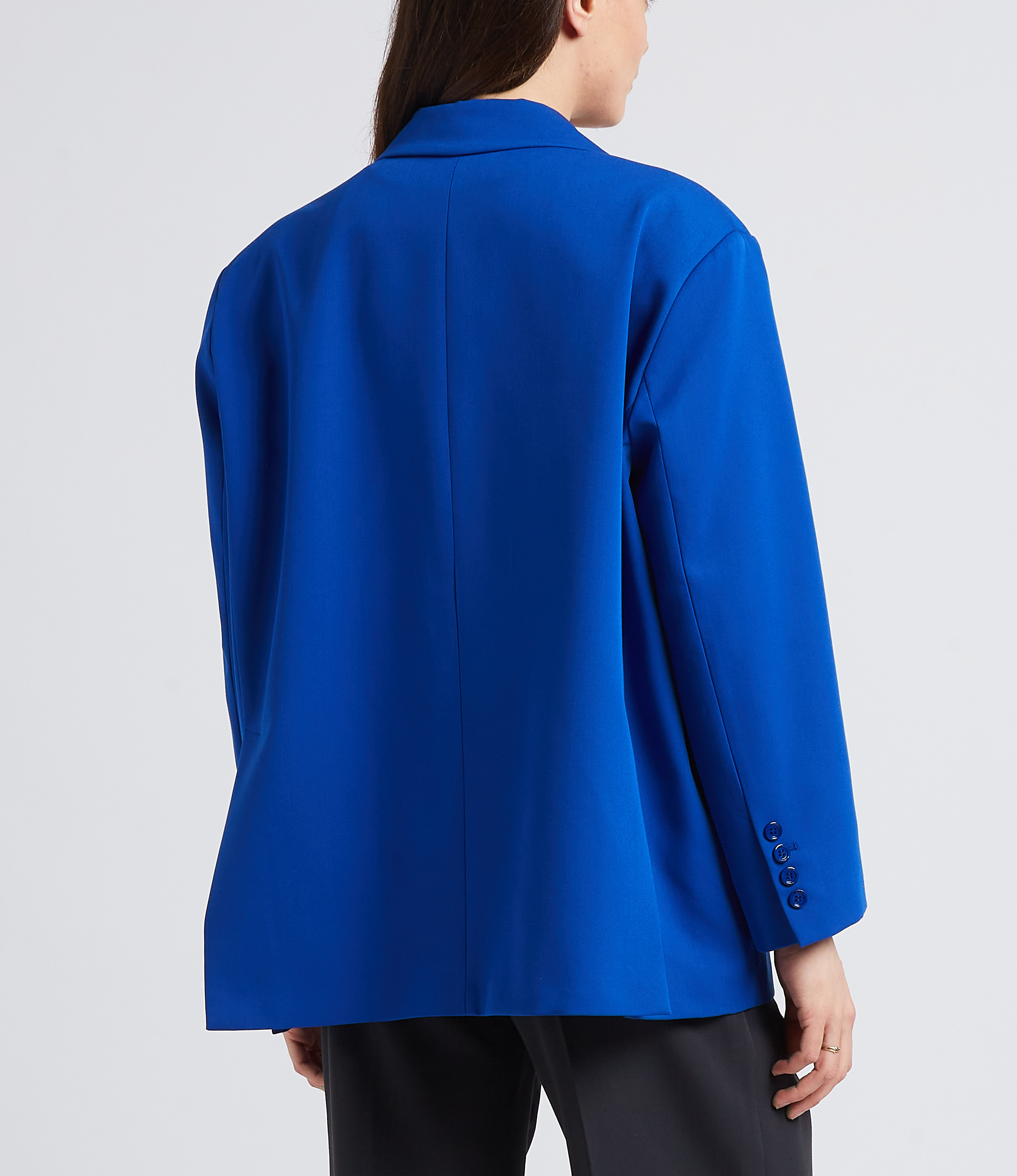 Oversized blazer with tailored collar and back slit IMPERIAL Blue
