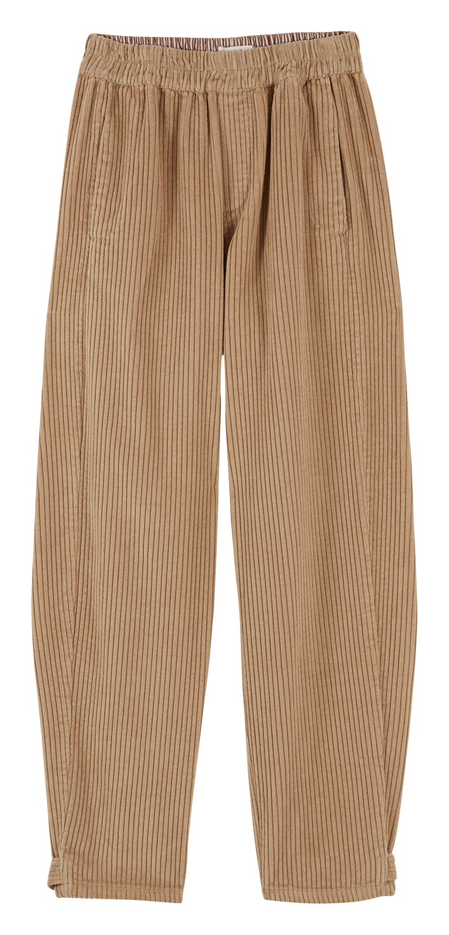 Pantalón recto de algodón EMILE ET IDA Beige