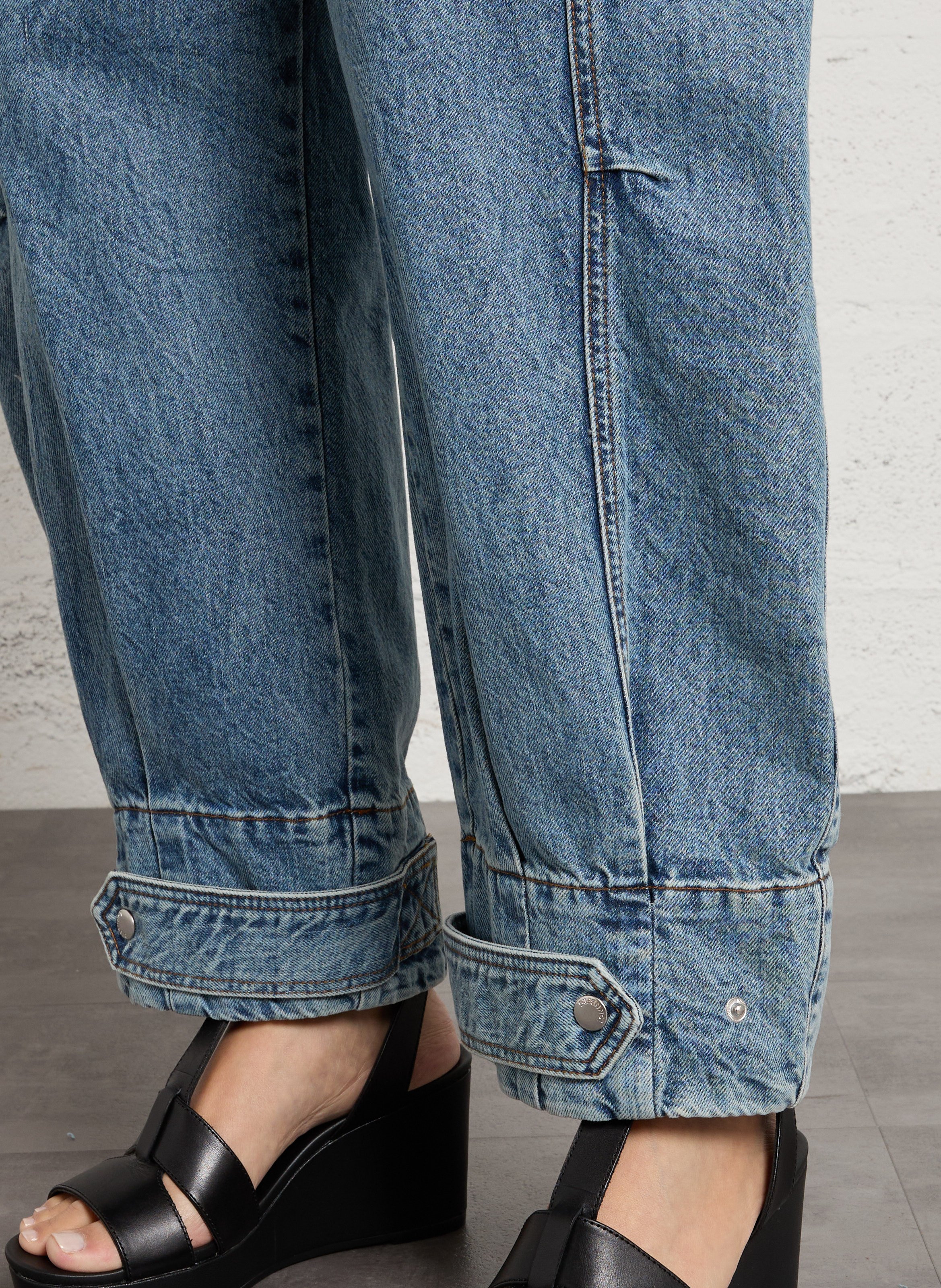 Weit geschnittene Jeans - aus Baumwolle MARGAUX LONNBERG Blau