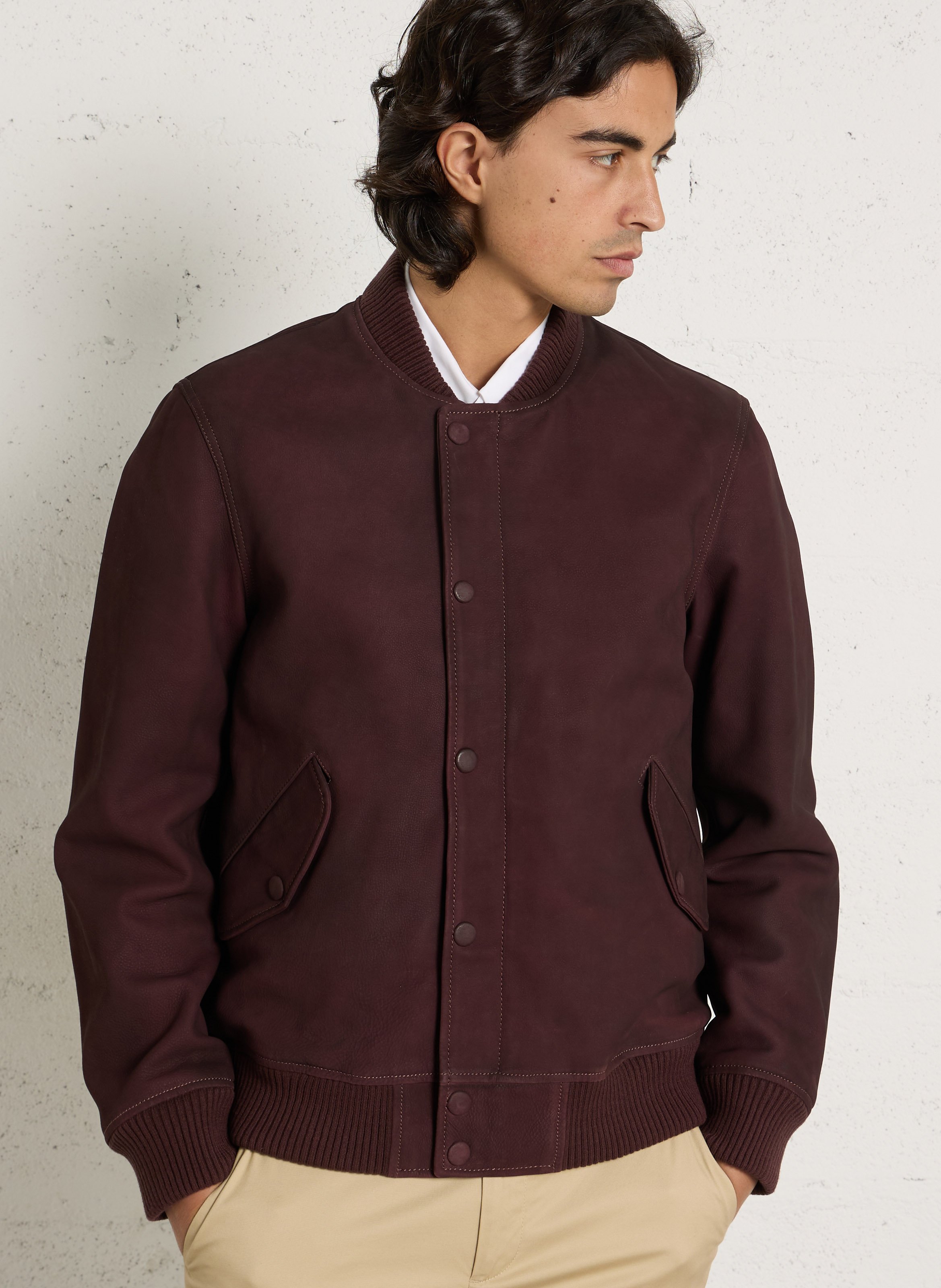Oversized leren jas CHEVIGNON Violet