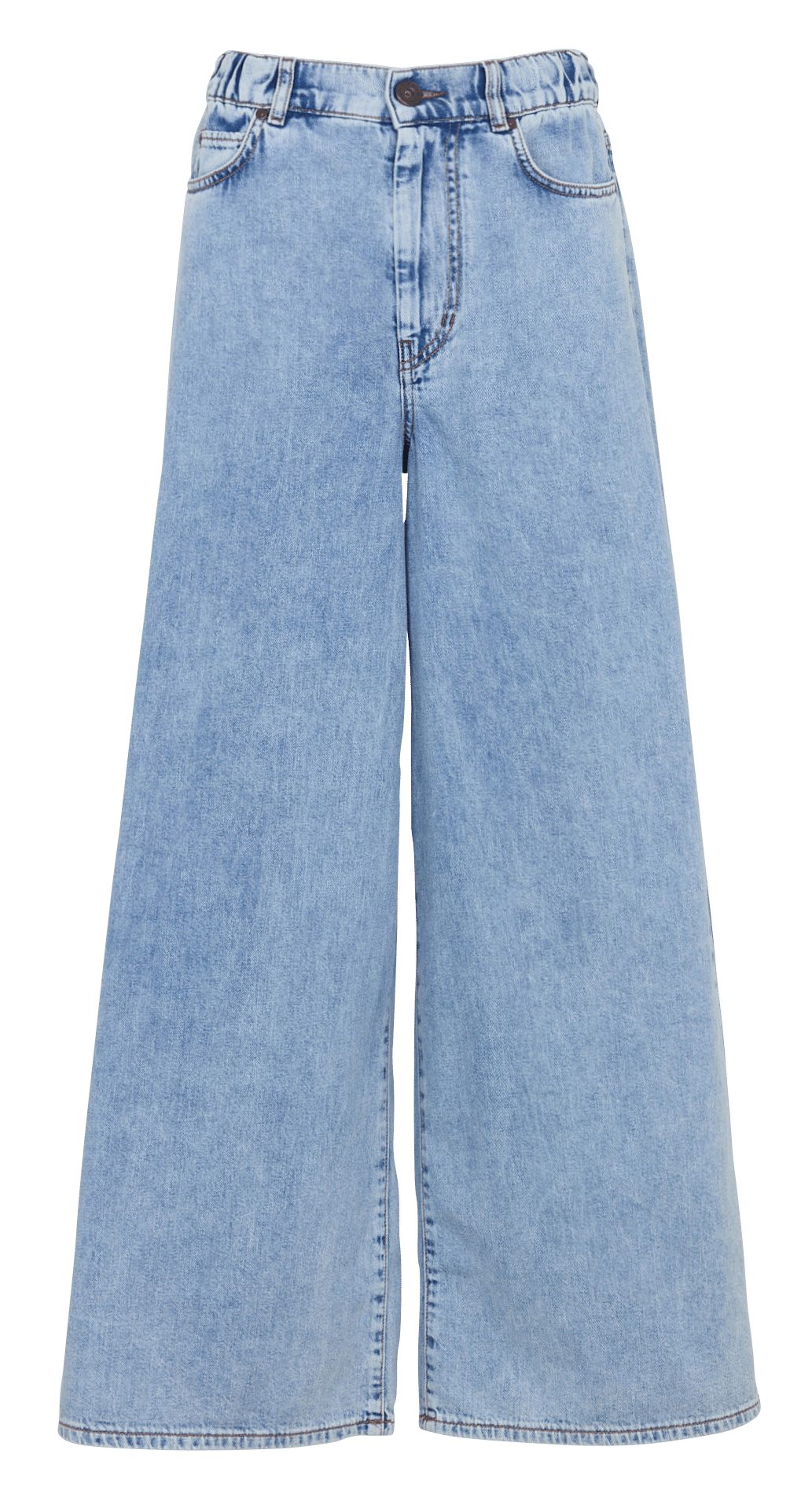 Wide-leg cotton jeans MAX MARA WEEK END Blue