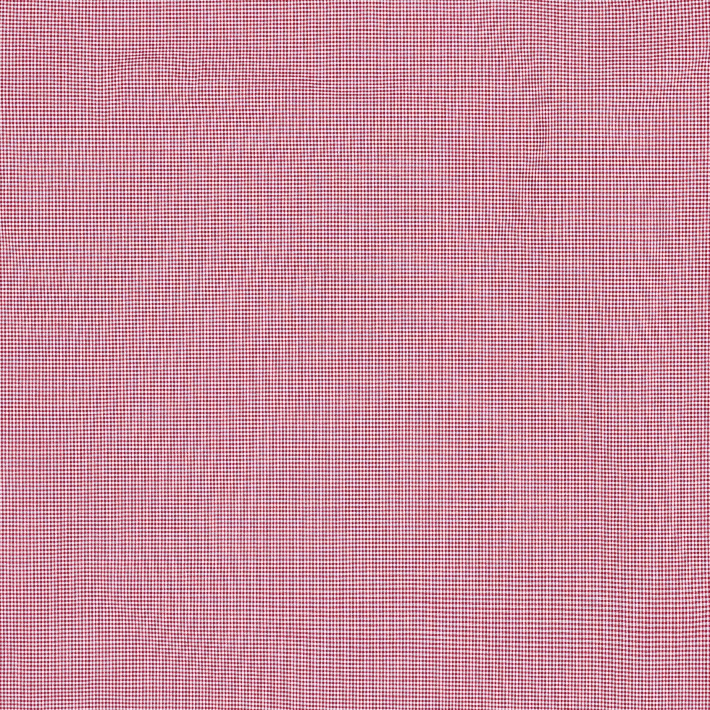 Chemise manches longues en coton à carreaux vichy blancs et rouges SERGE BLANCO Rouge