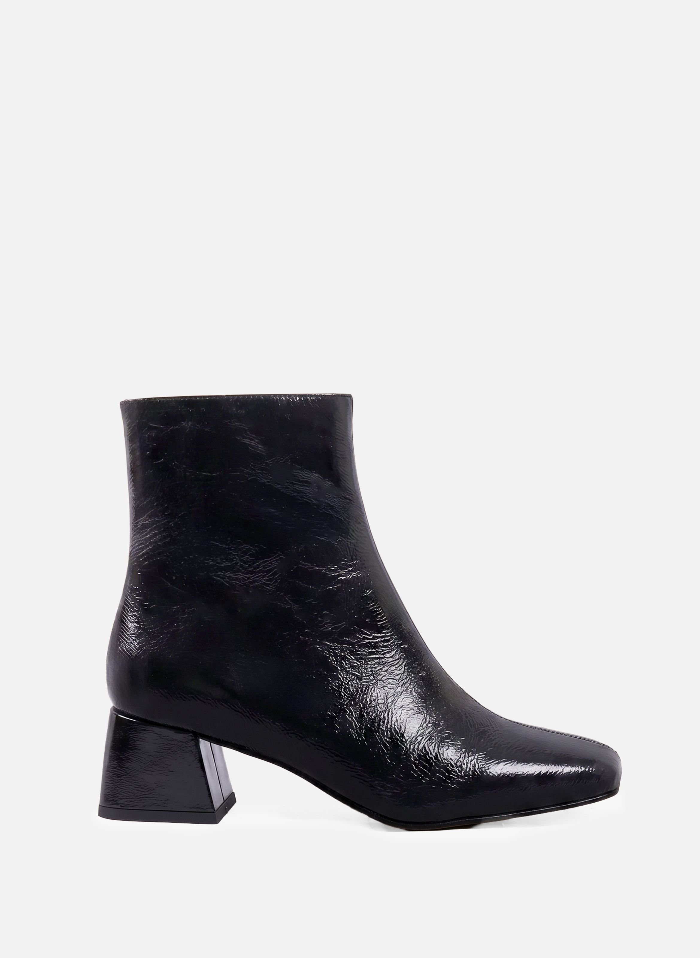 Diane patent leather square heel ankle boots JULES & JENN